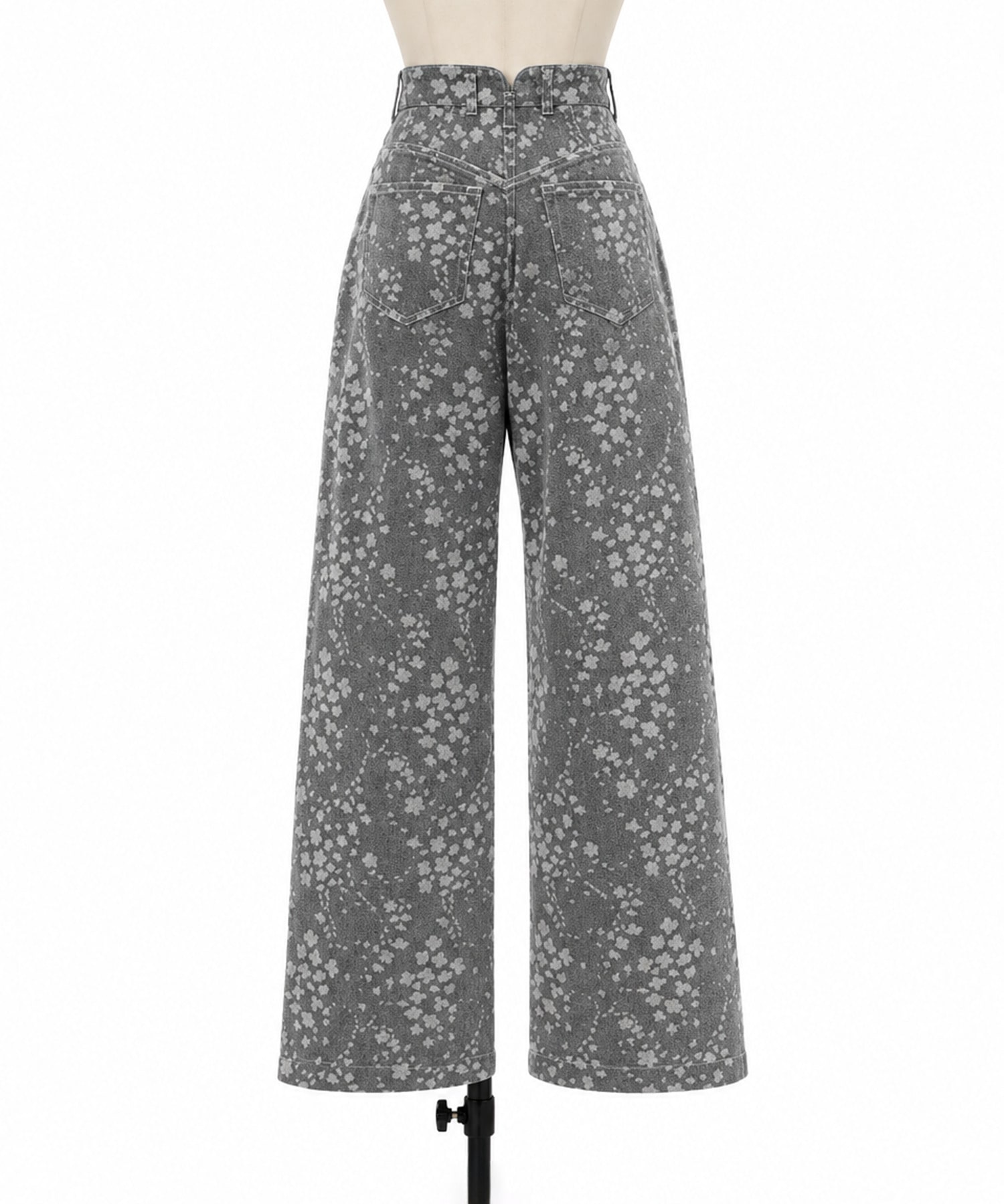 Floral Jacquard Denim Trousers Mame Kurogouchi