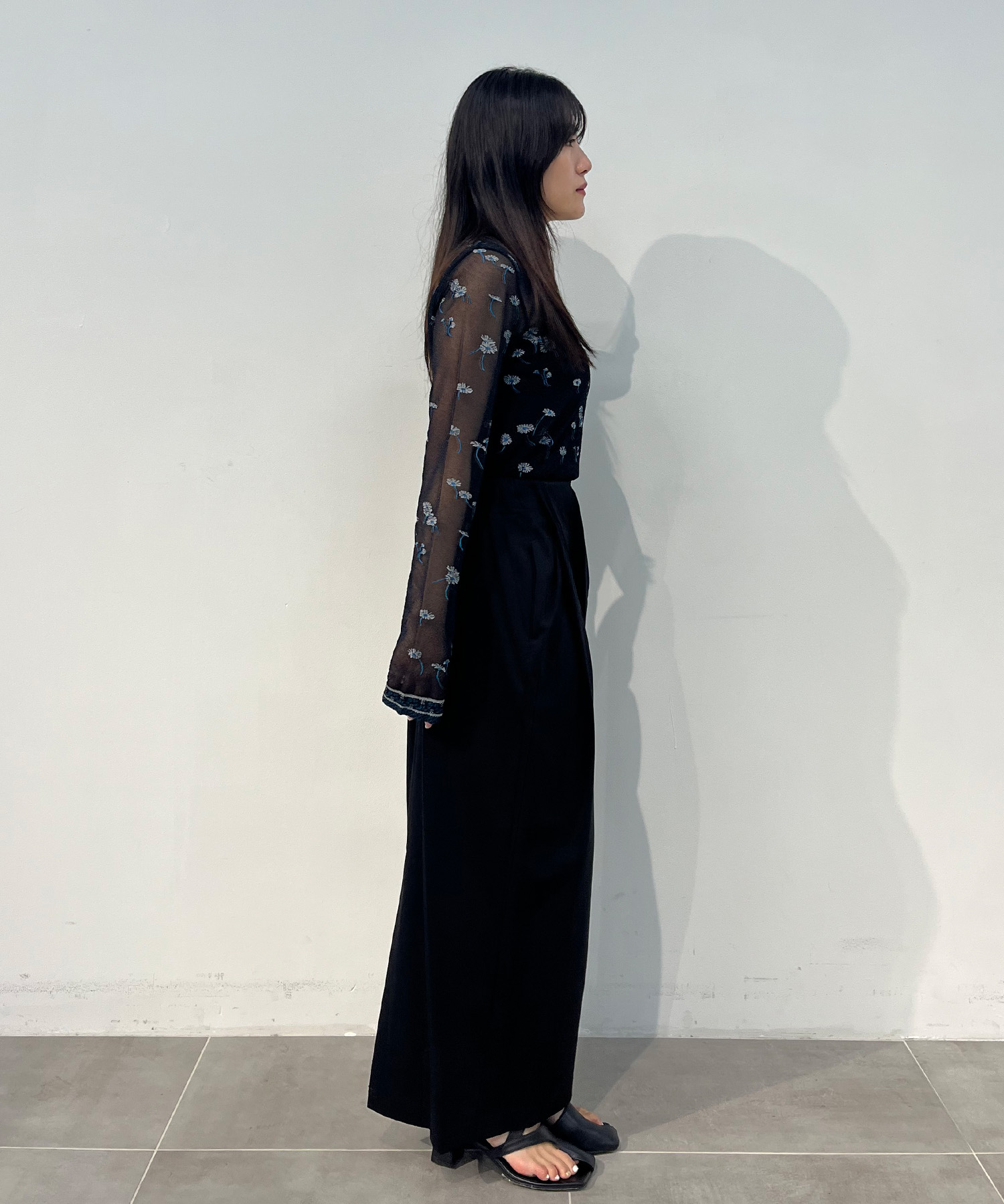 Cotton Jersey Asymmetric Skirt Mame Kurogouchi