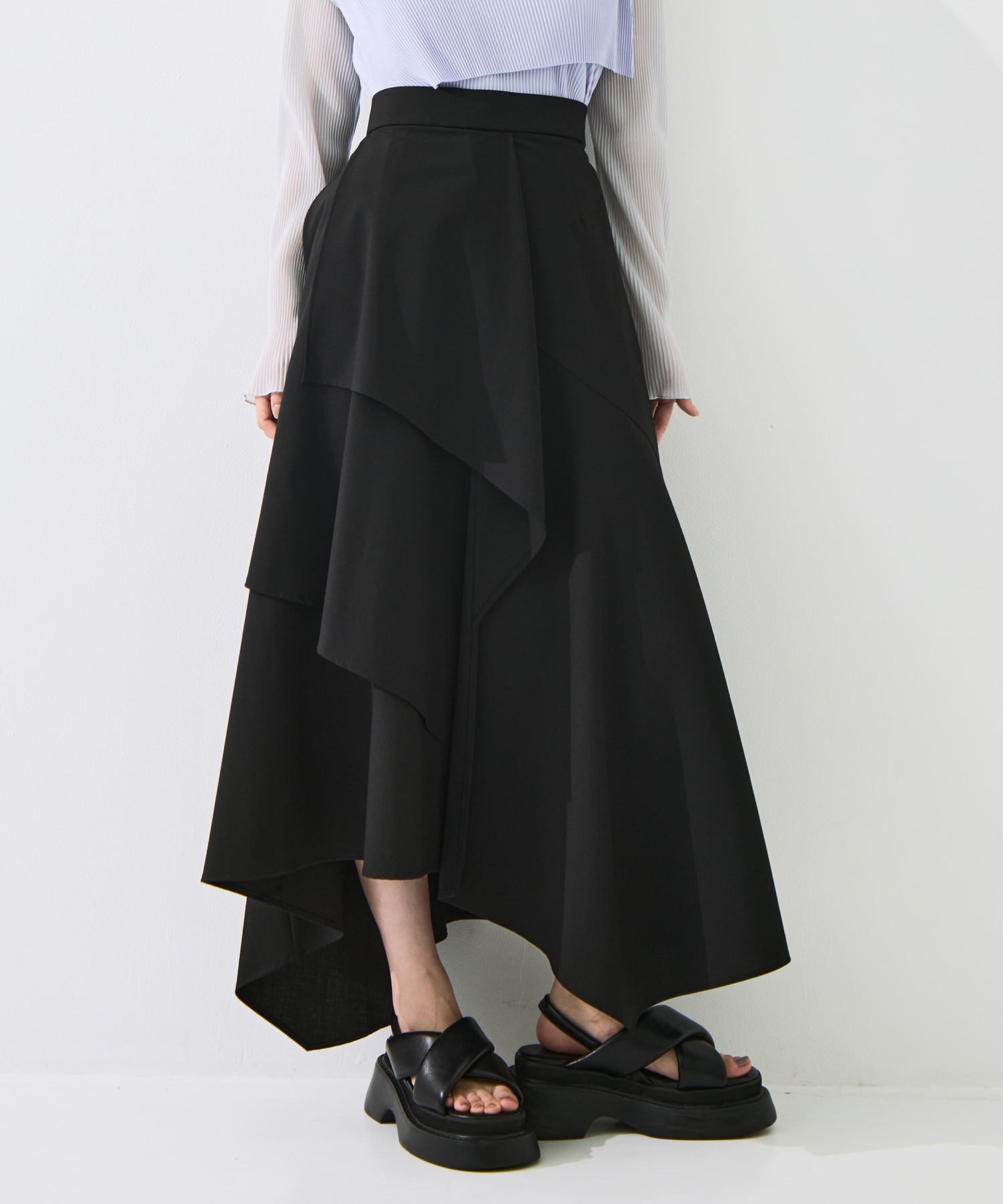 Layered Flare Skirt STUDIOUS