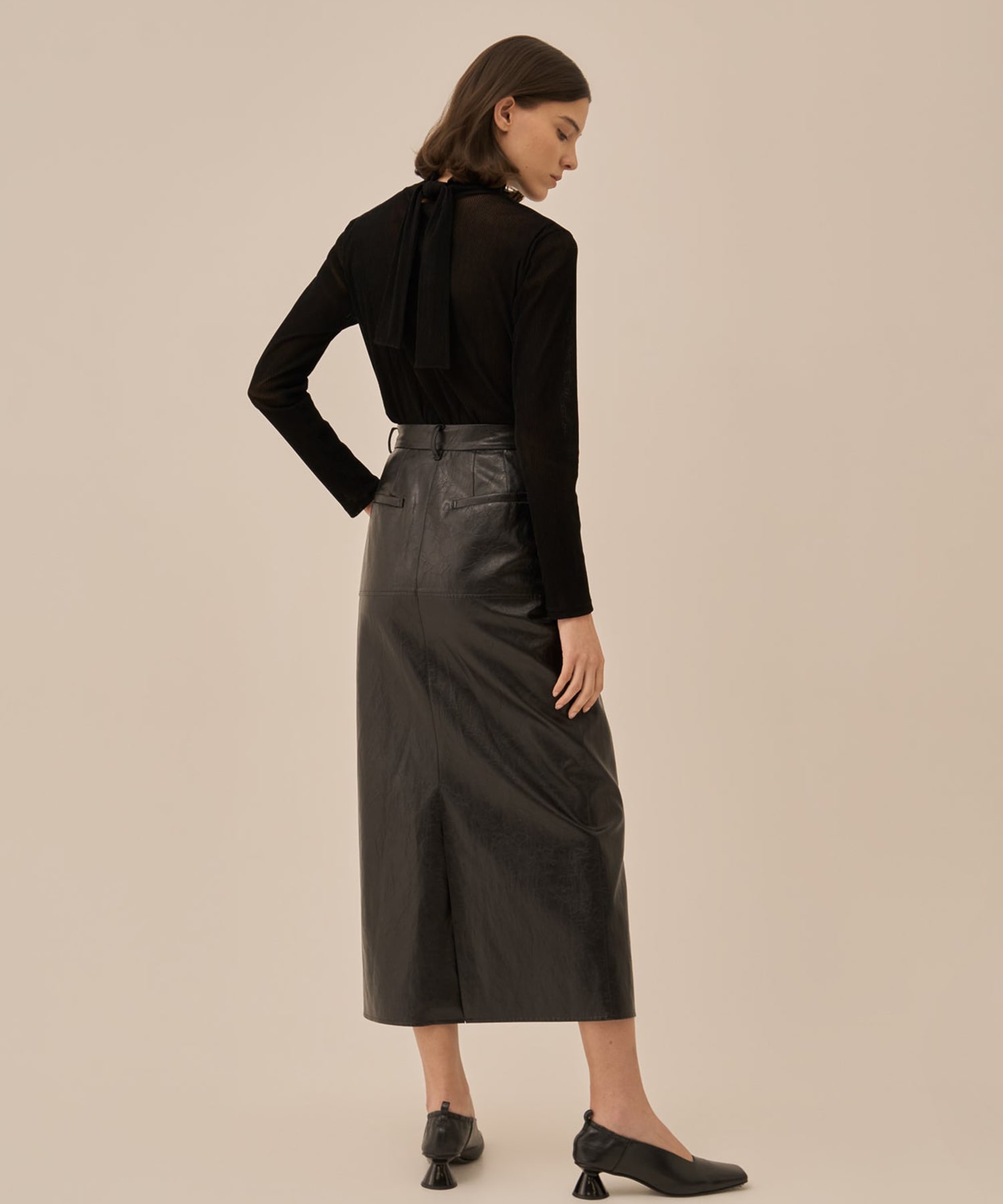 Claudia tie jersey pullover AKIRANAKA