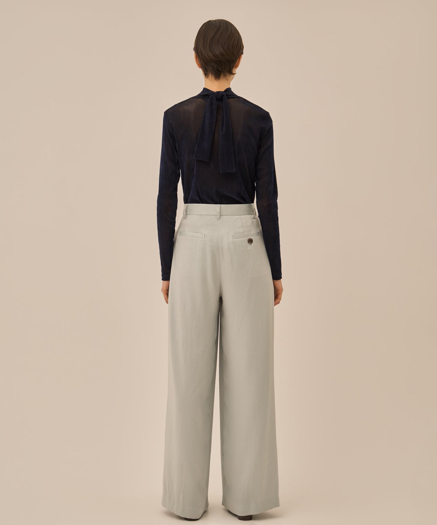 Claudia tie jersey pullover AKIRANAKA