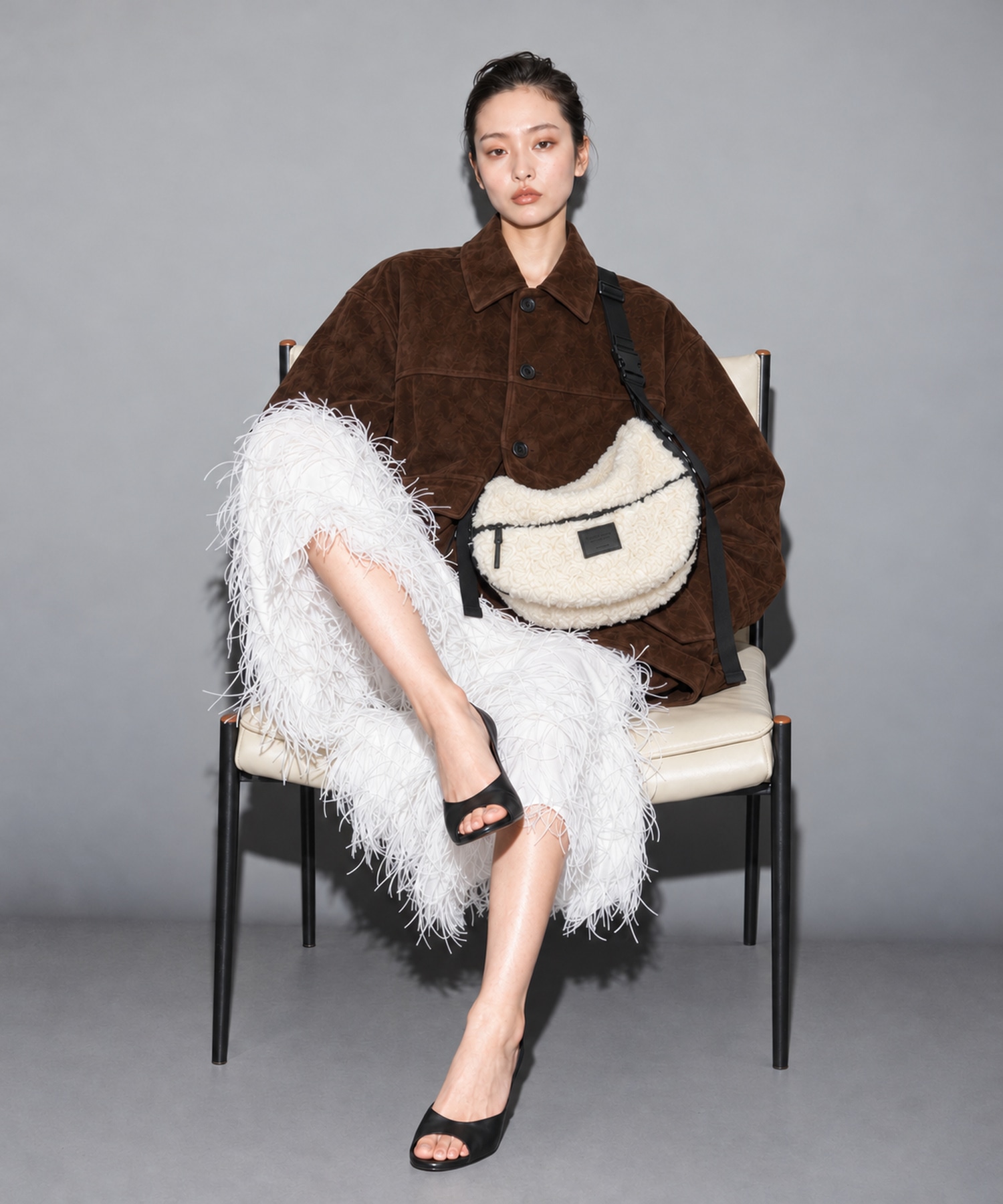 pertex & boa shoulder bag beautiful people