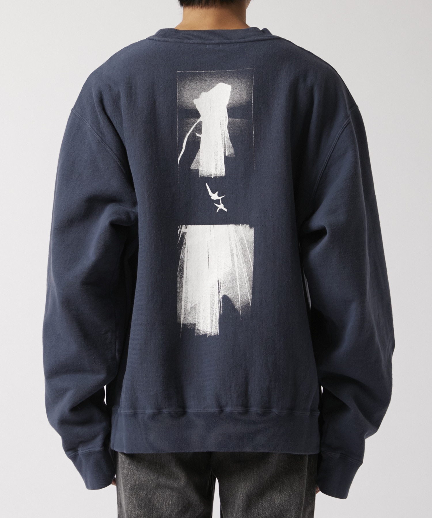 Overdyed Sweat Shirts in a haze Fujimoto