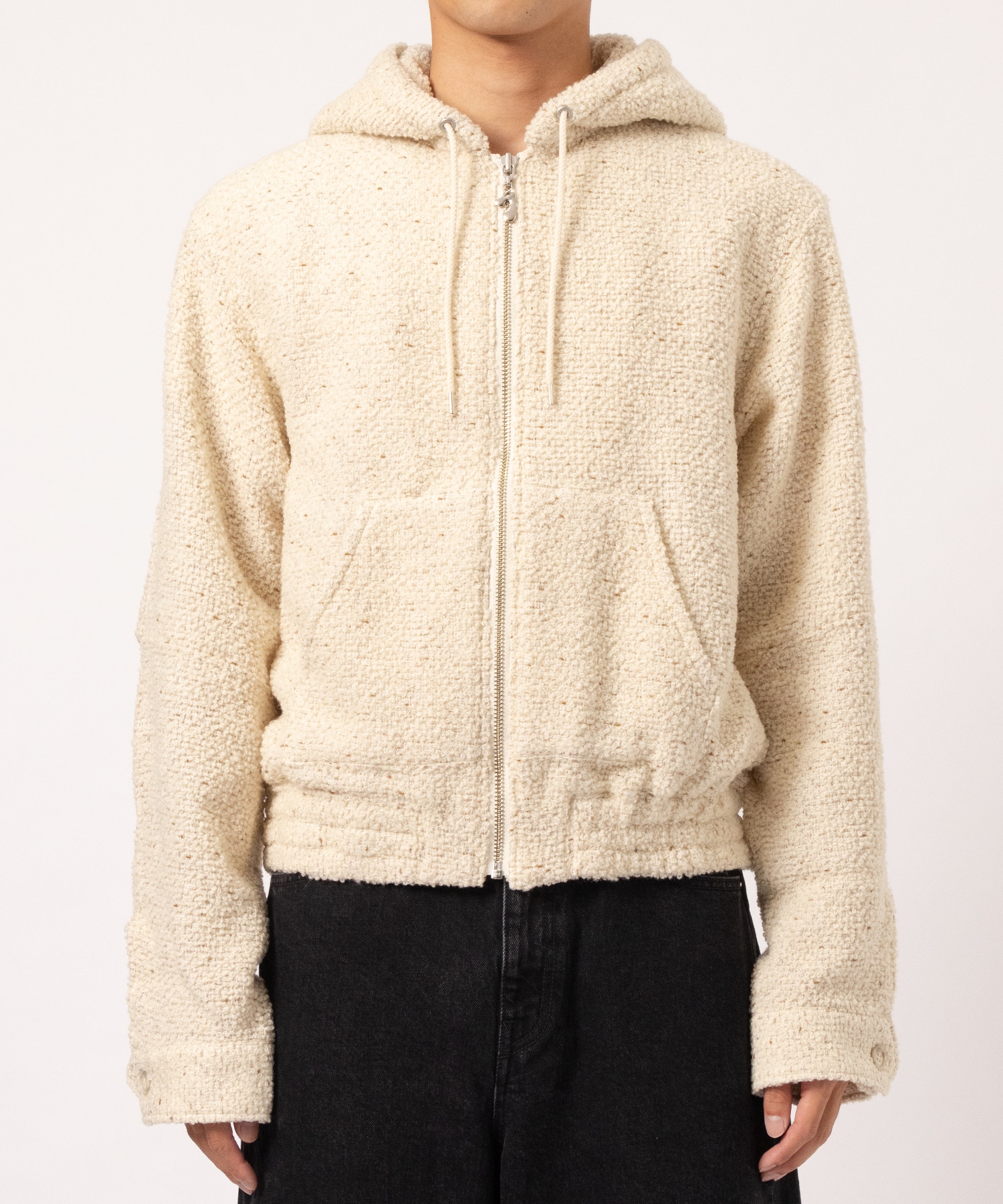 TWEED ZIP HOODIE JieDa