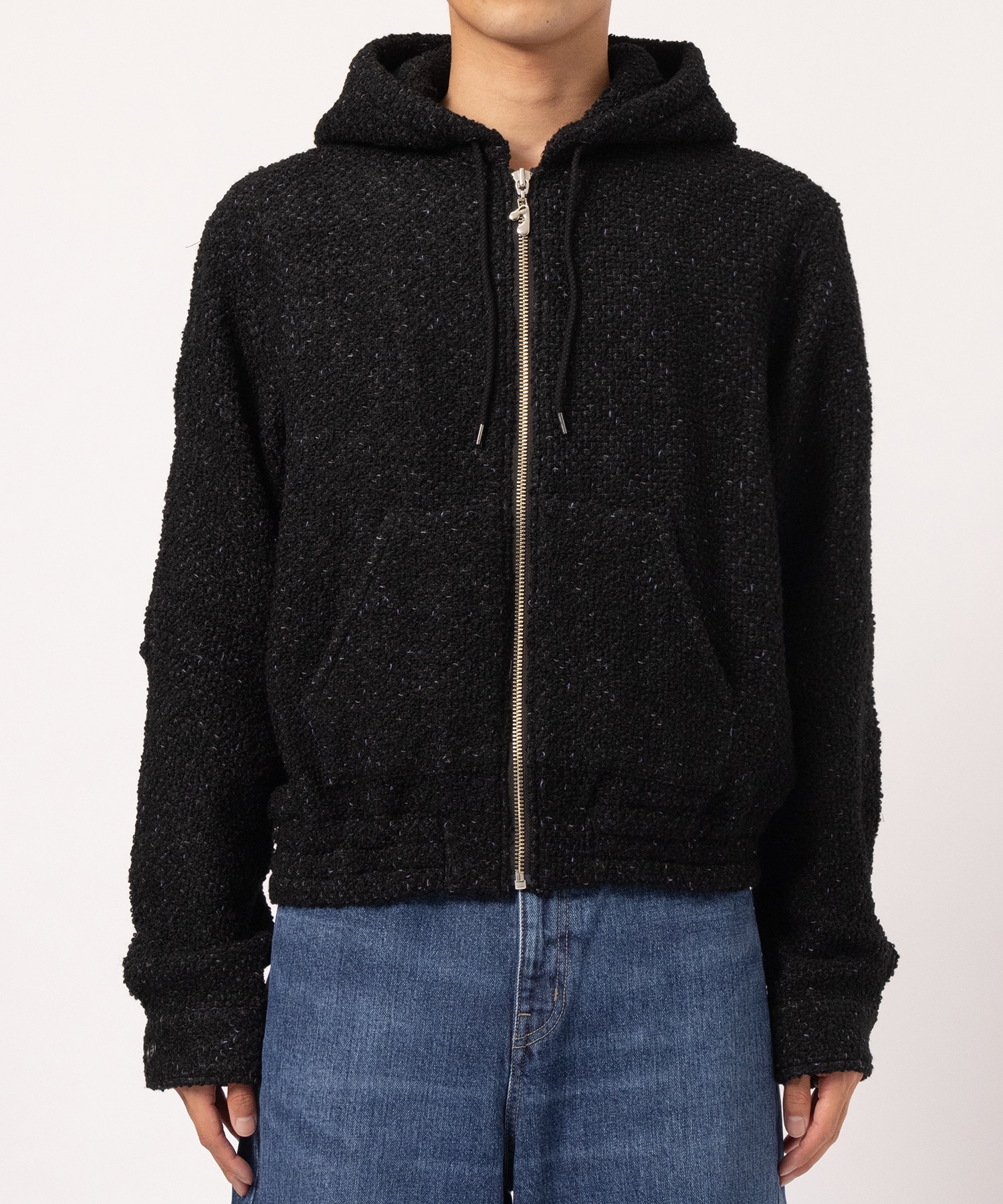 TWEED ZIP HOODIE JieDa