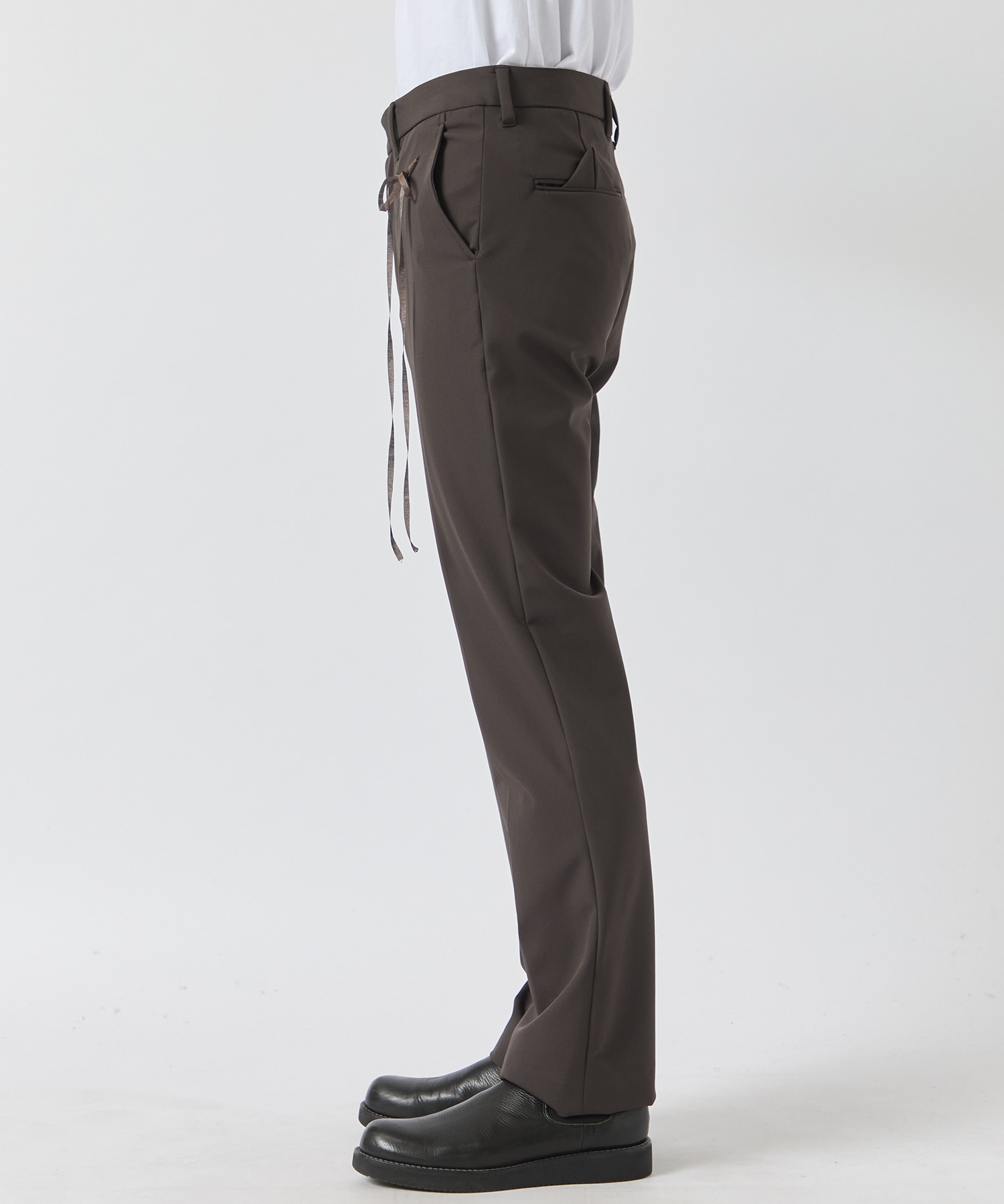 STRETCH STRAIGHT SLACKS Midorikawa