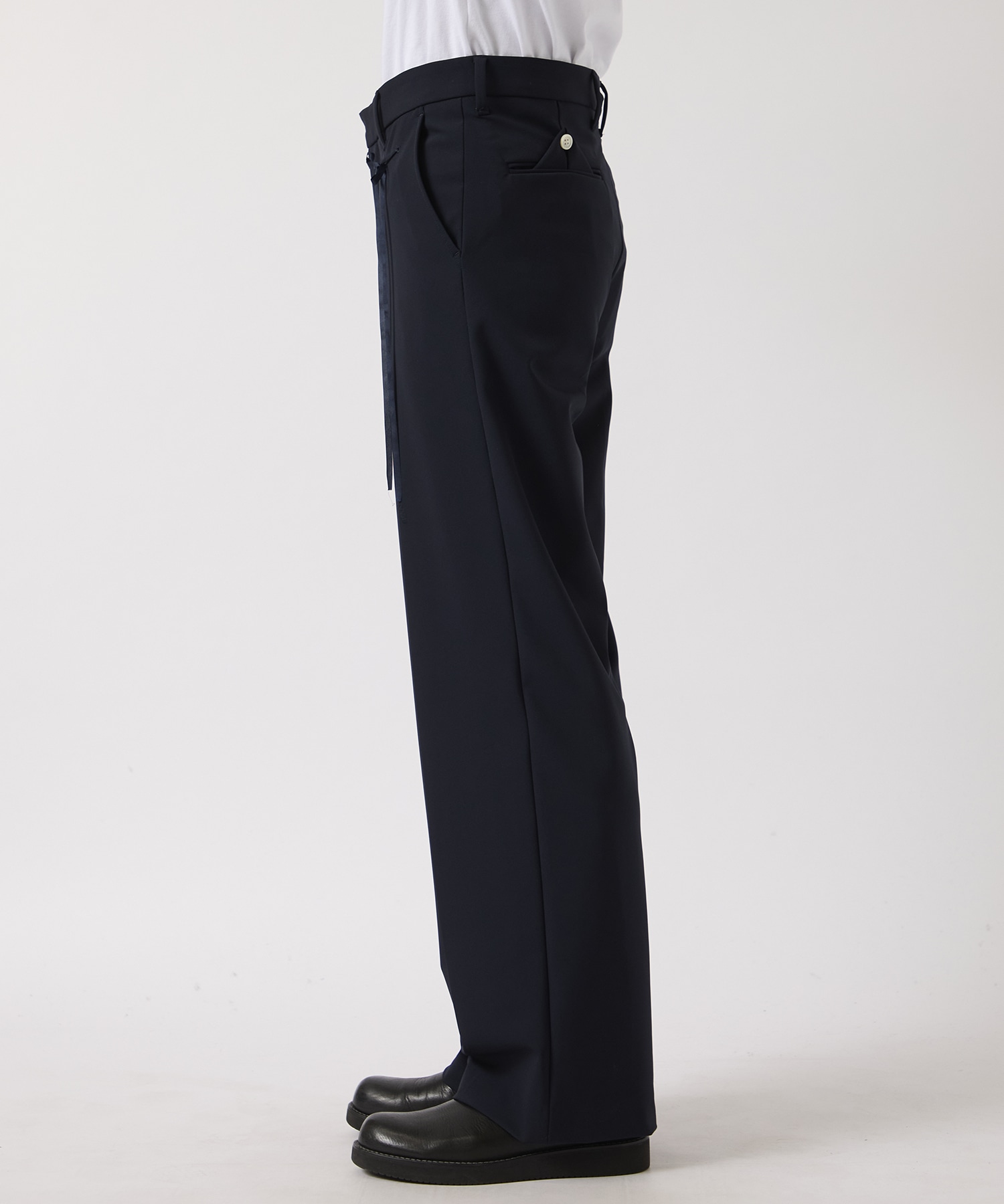 STRETCH WIDE SLACKS Midorikawa