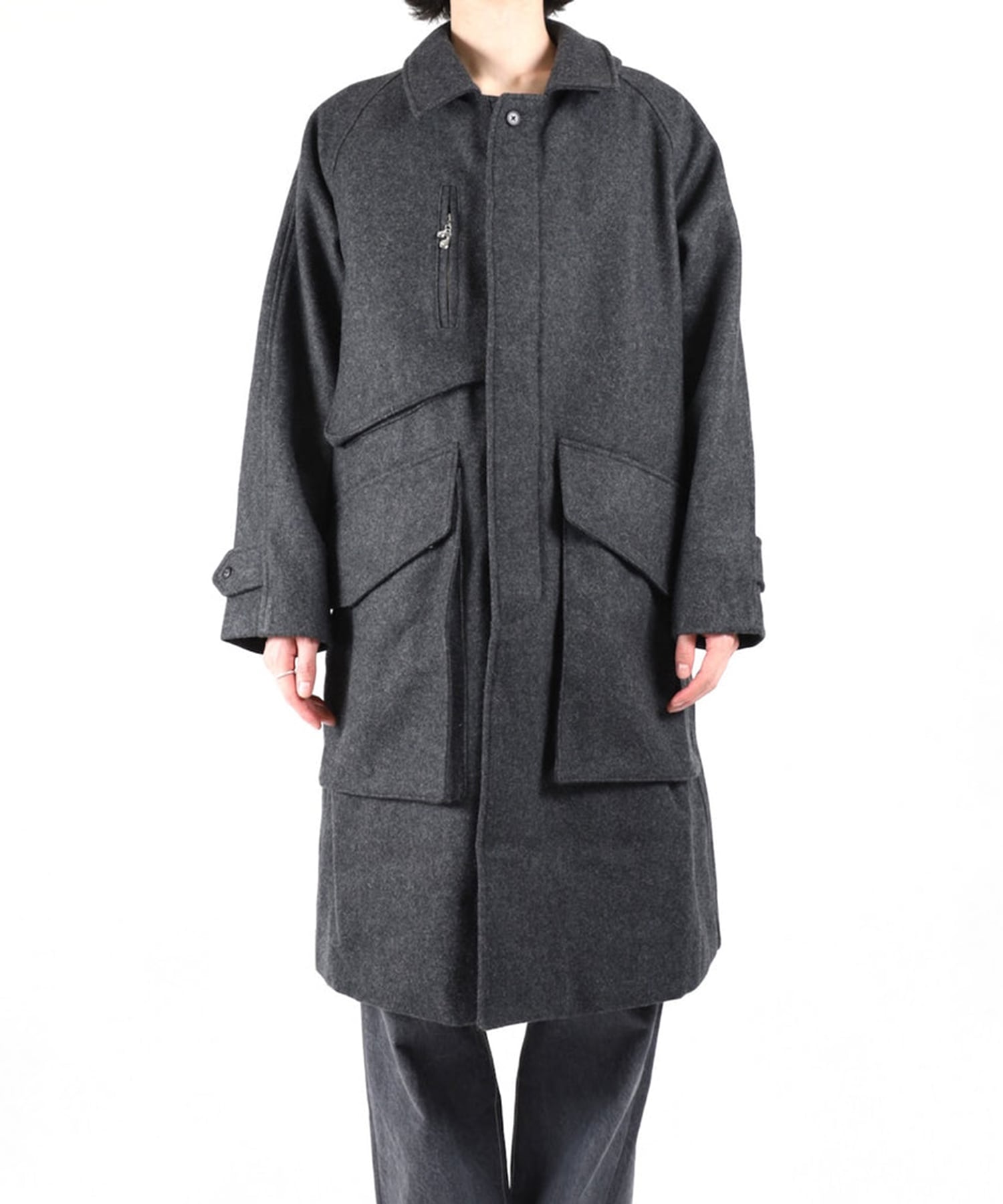 MELTON TRENCH COAT JieDa