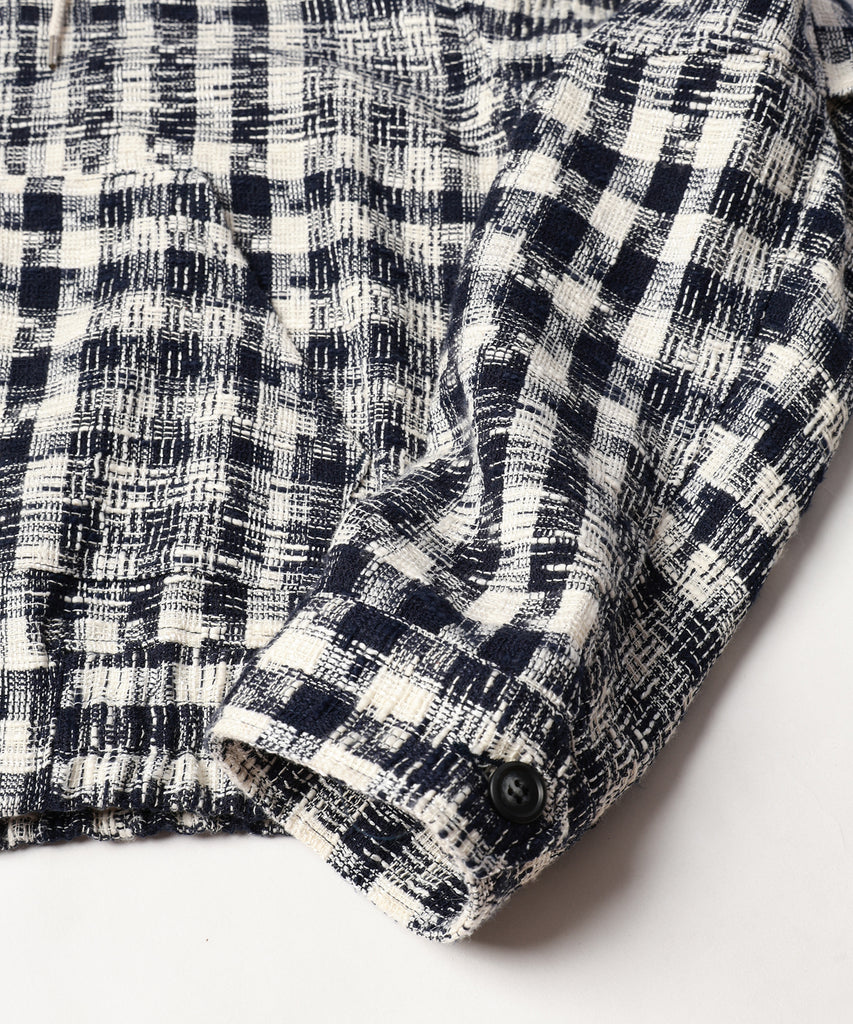 GINGHAM ZIP PARKA JieDa