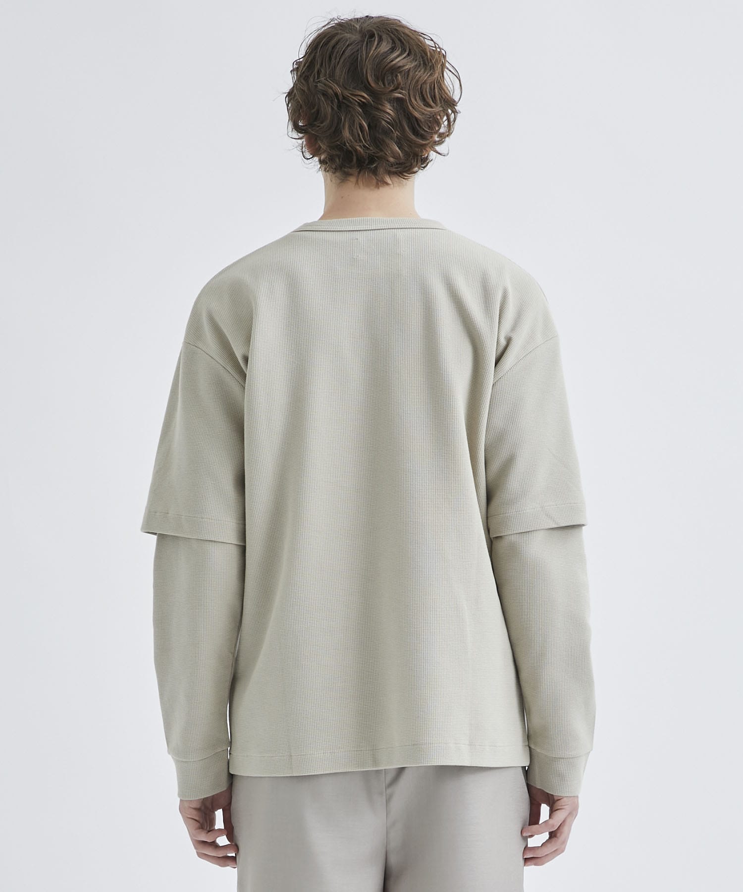 Double sleeve pullover(1 BEIGE): STUDIOUS: MENS｜ STUDIOUS ONLINE