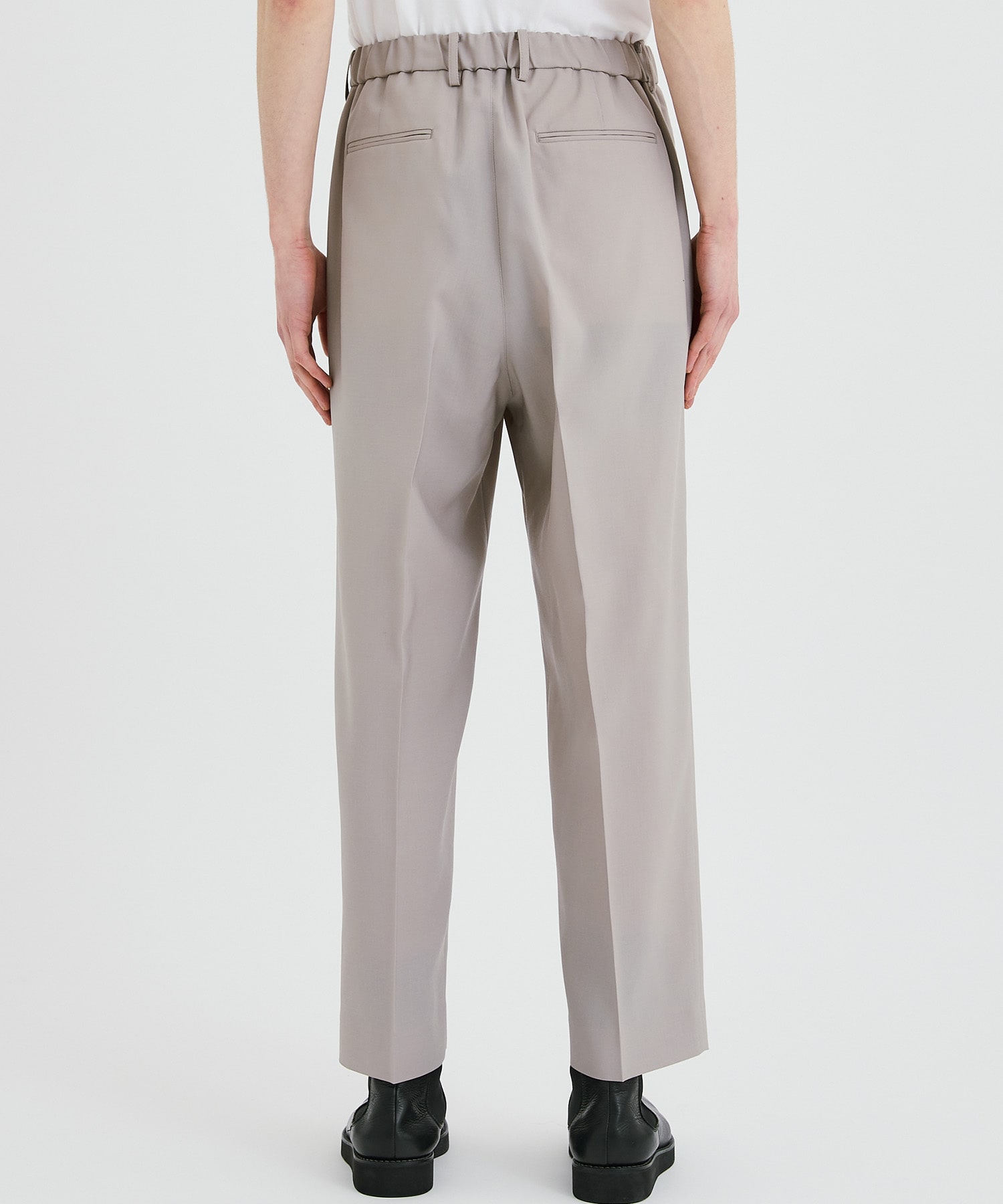 WOOL TROPICAL WIDE PANTS | CITY