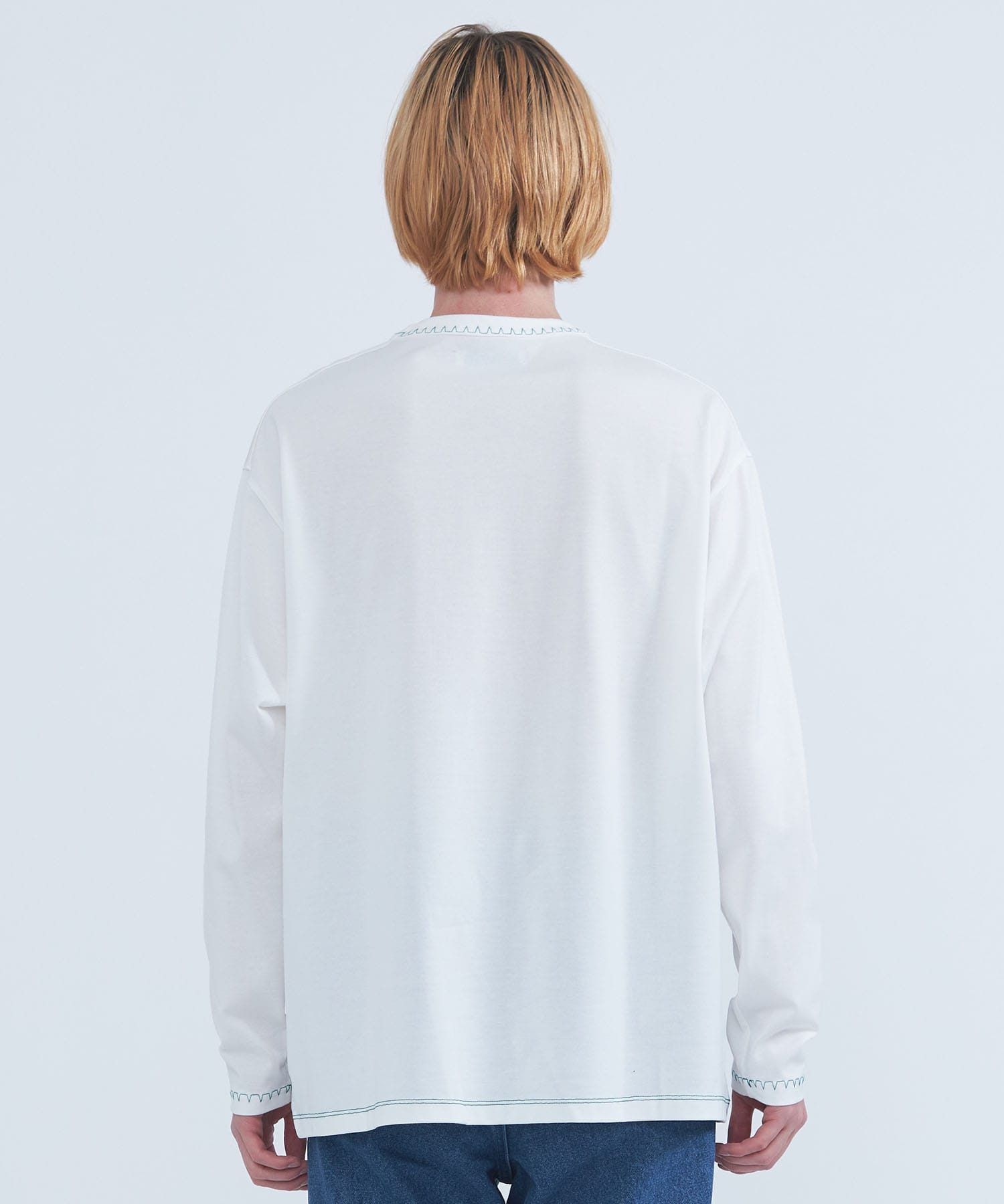 BLANKET STITCH L/S TEE | LiNoH