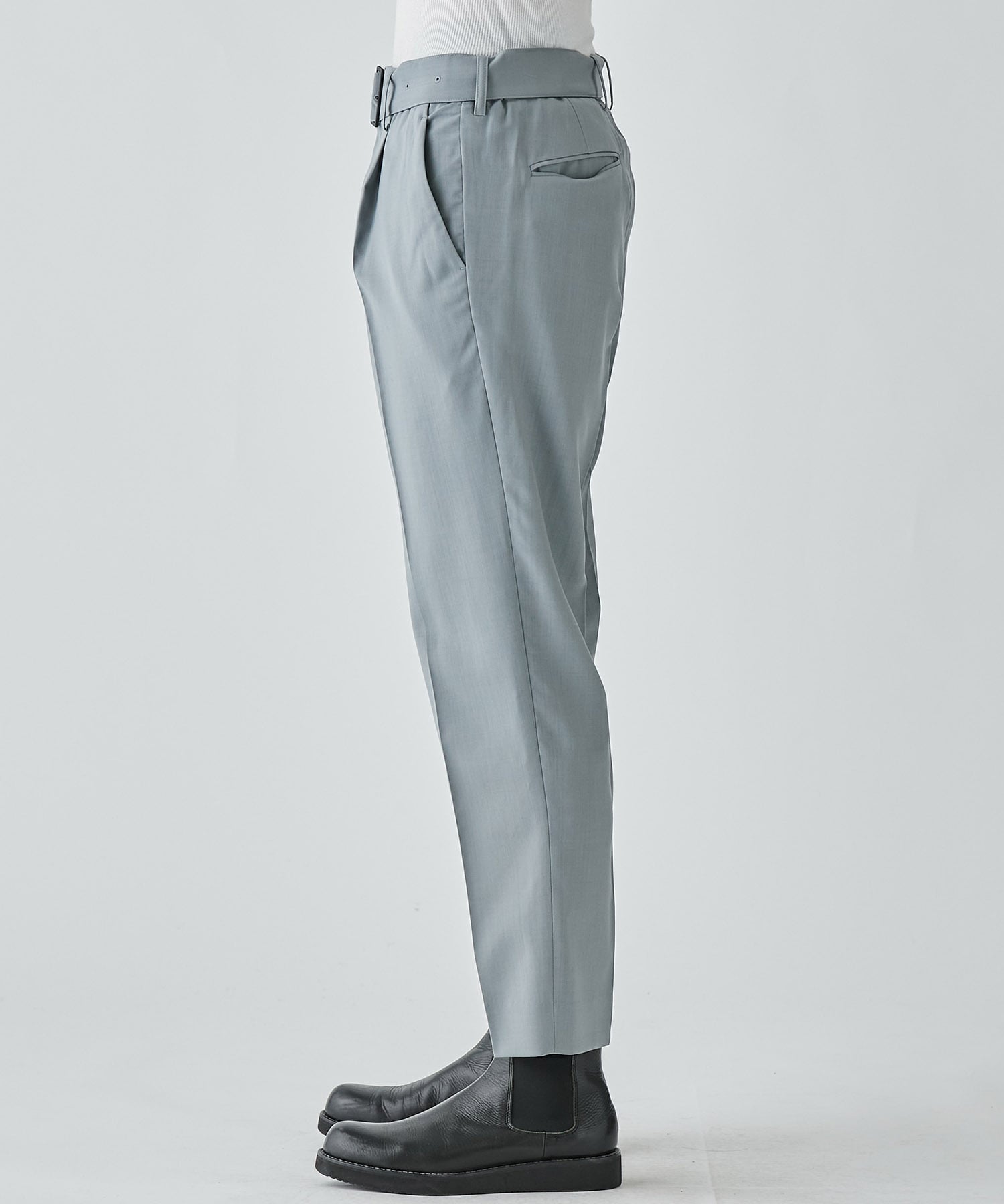 <CITY>BELTED SLACKS STUDIOUS