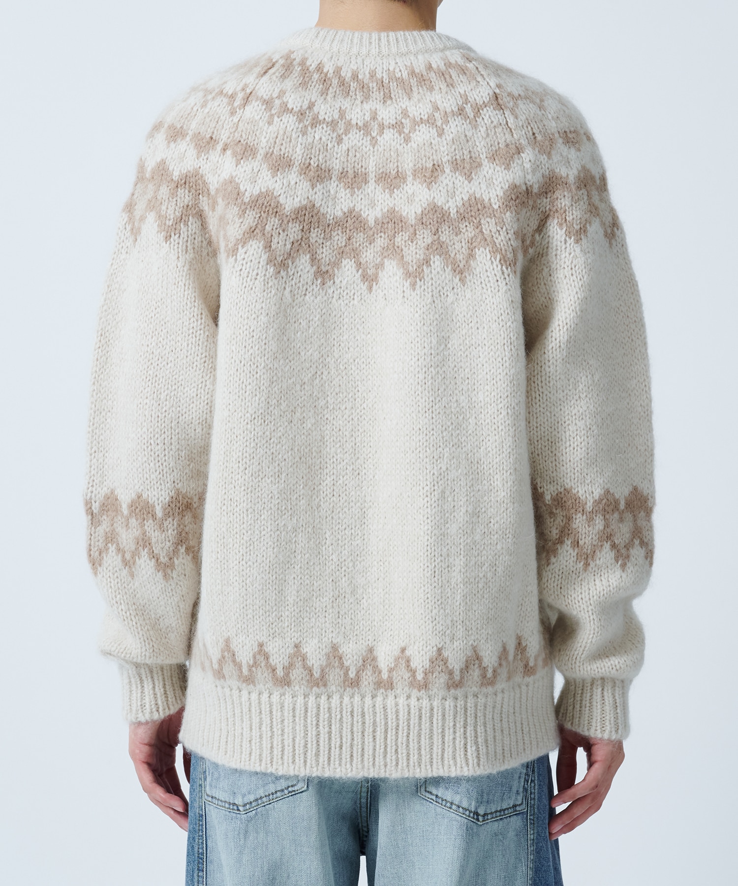 MOHAIR NORDIC CREW NECK BATONER