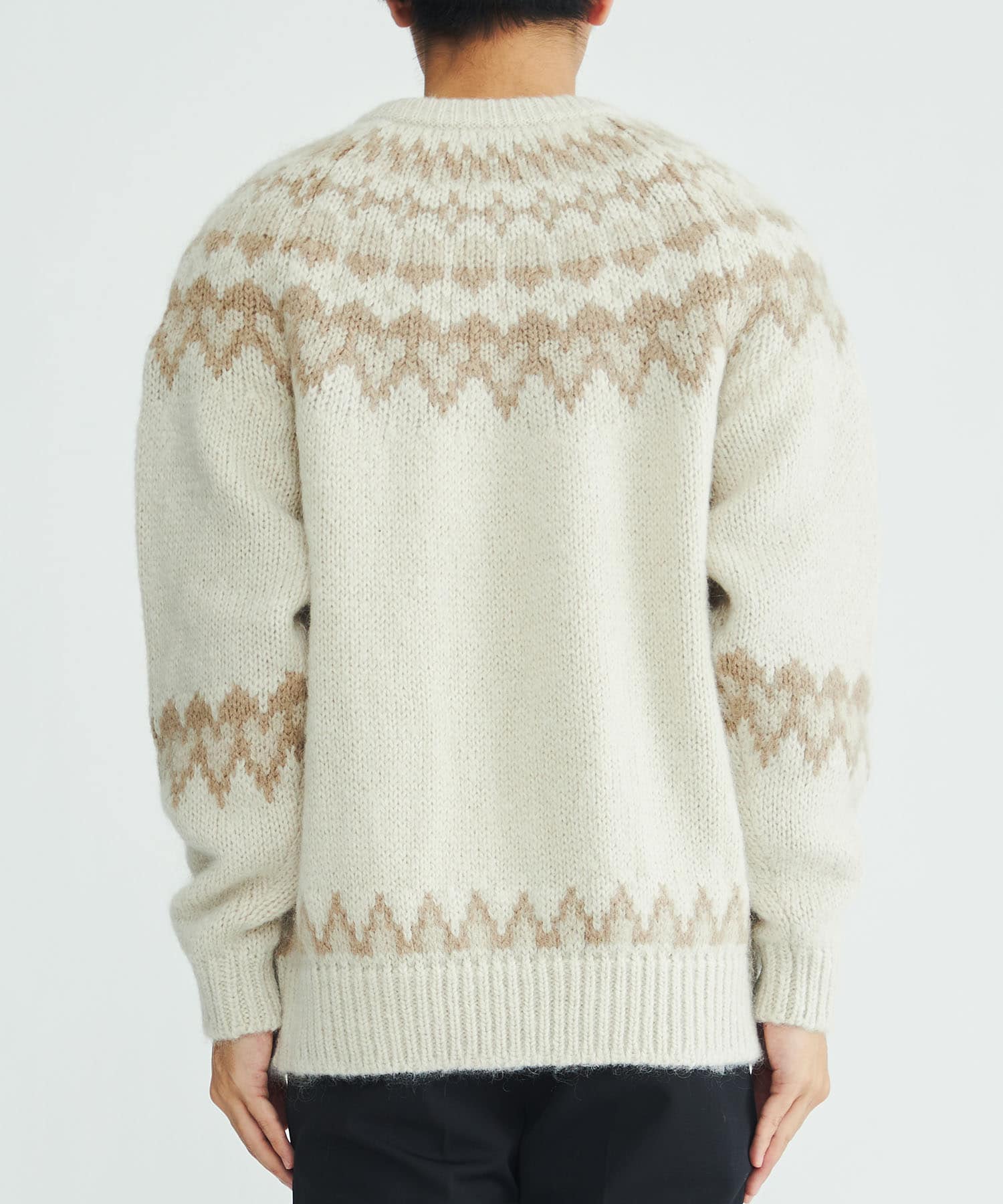 BATONERBATONER “Mohair nordic crew neck knit” - ニット/セーター