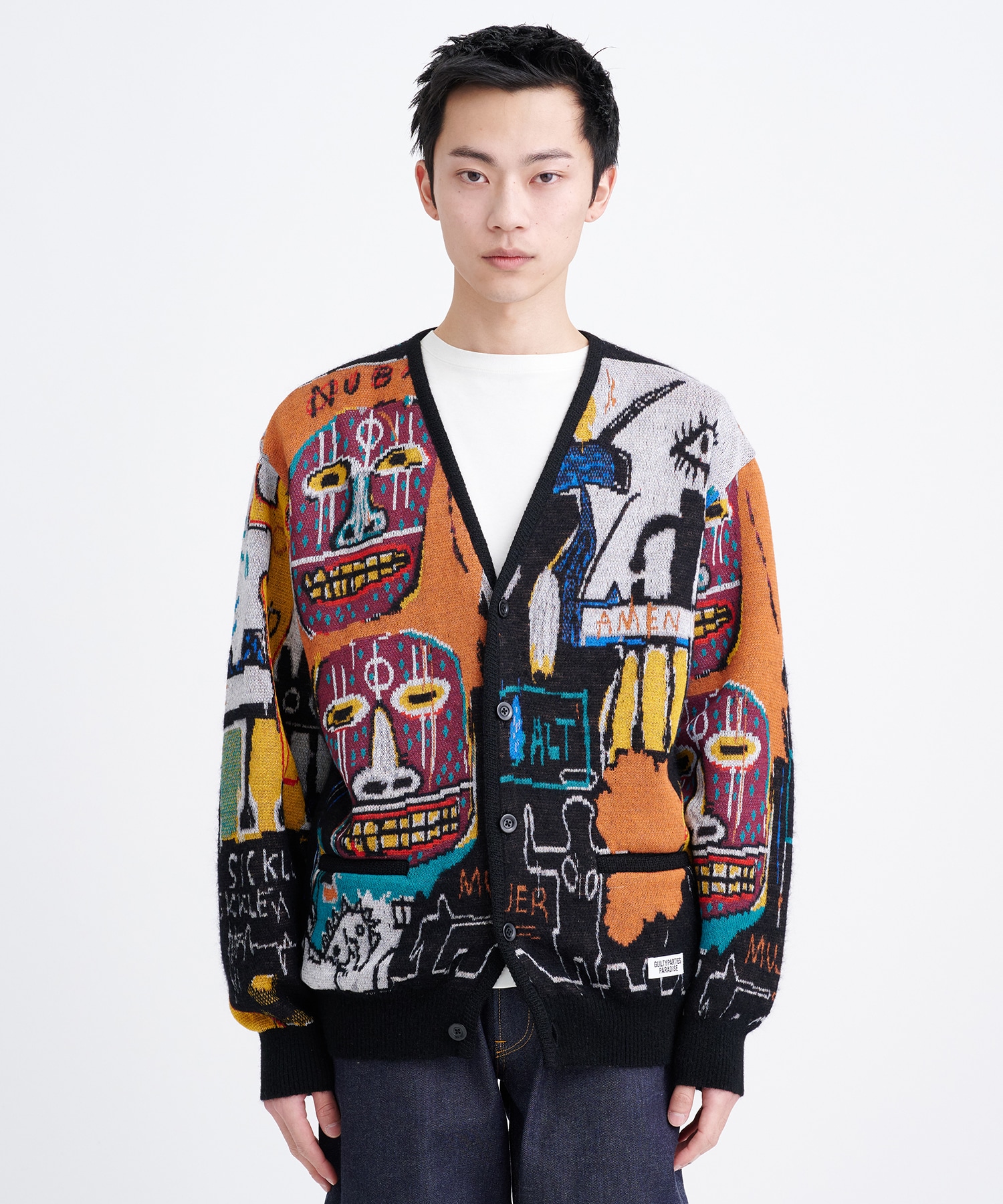 WACKOMAWACKOMARIA BASQUIAT MOHAIRCARDIGAN