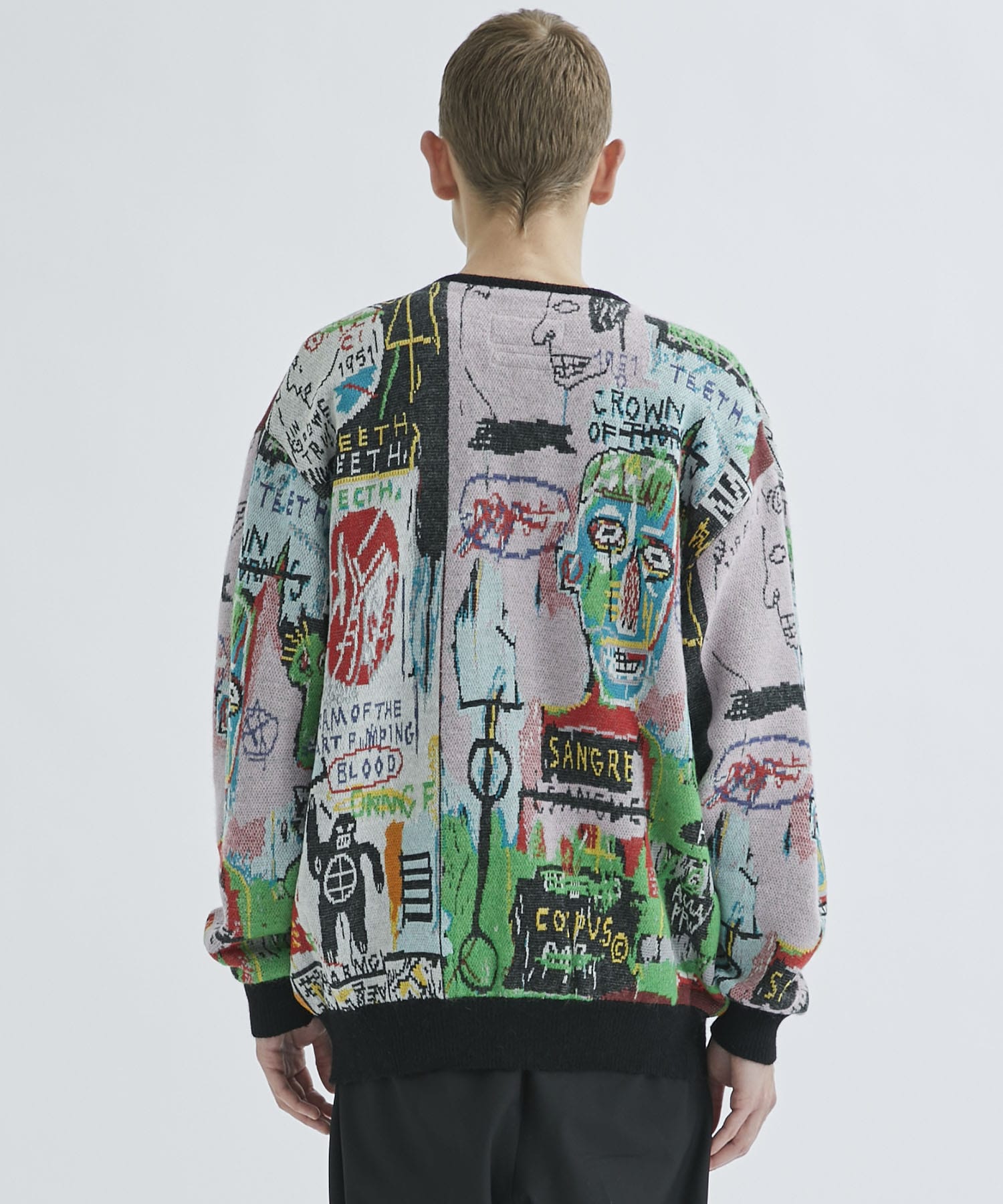 新品WACKO MARIA ワコマリア BASQUIAT バスキア カーディガン-