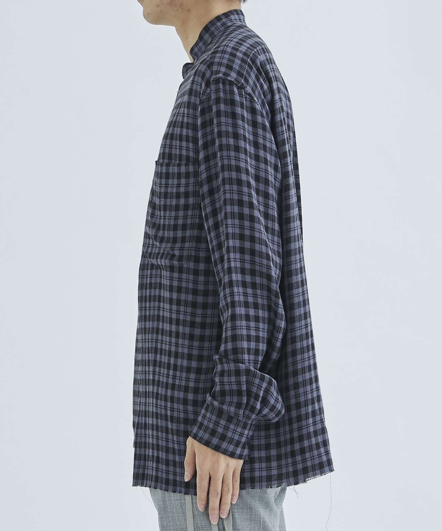 ZIP-UP PLAID SHIRT | M A S U