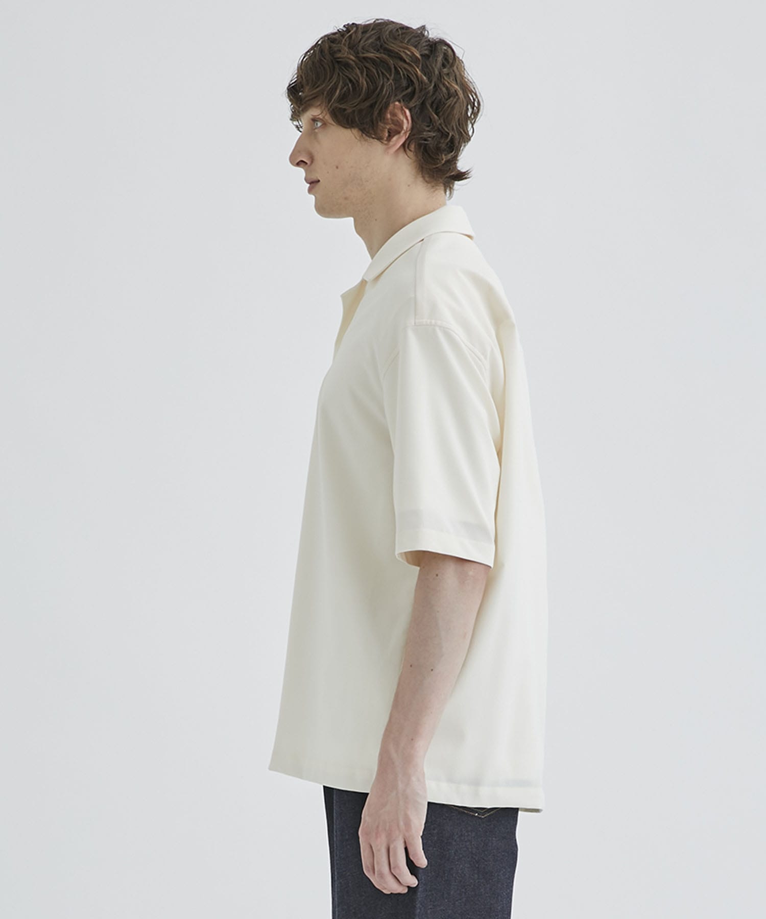 シャツ ブラウス CAHLUMN カウラム Brushed Poplin Baseball Shirt