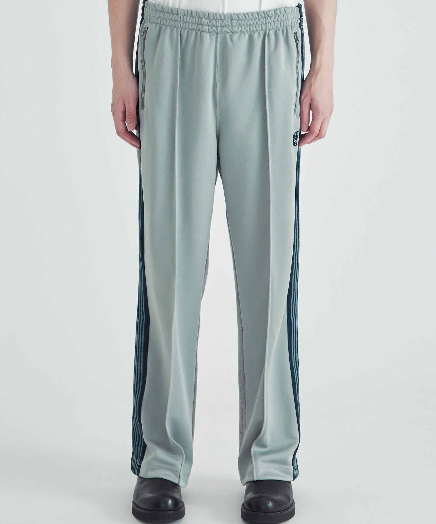 別注>ストレートTrack Pant Combination - Poly Smooth＆Sweat｜STUDIOUS