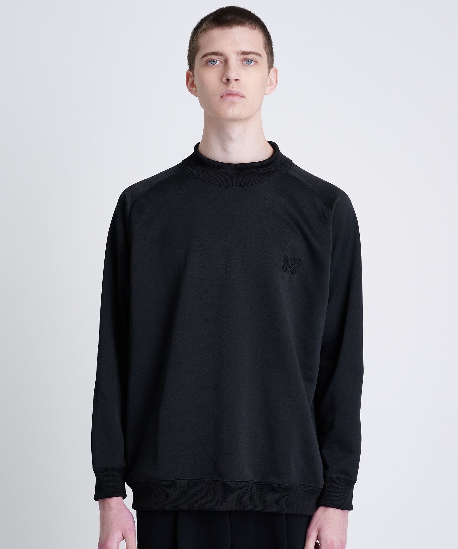 L/S Mock Neck Tee - C/PE Bright Jersey NEEDLES