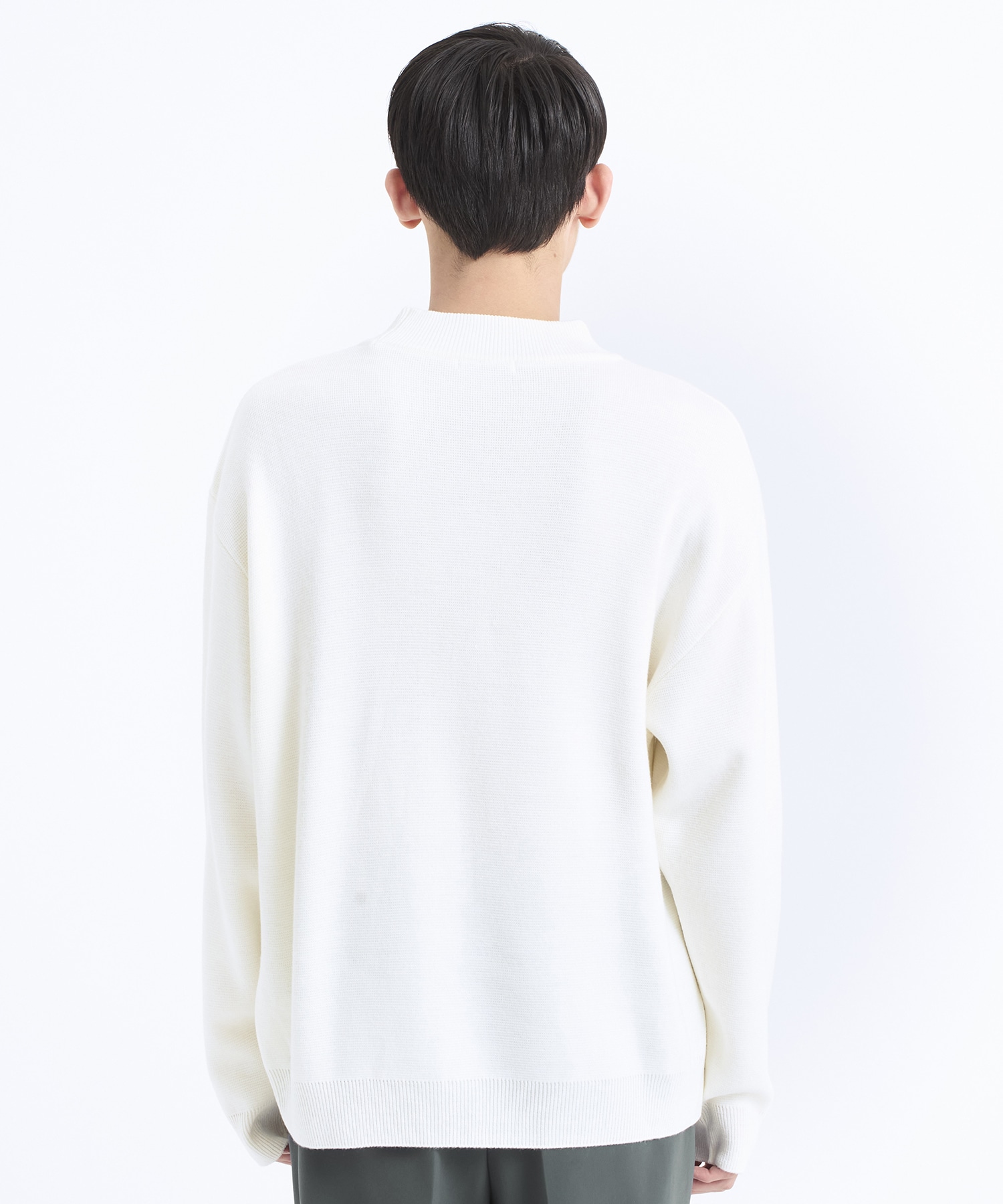 ニット 12GG Cashmere モックネックニット - トップス