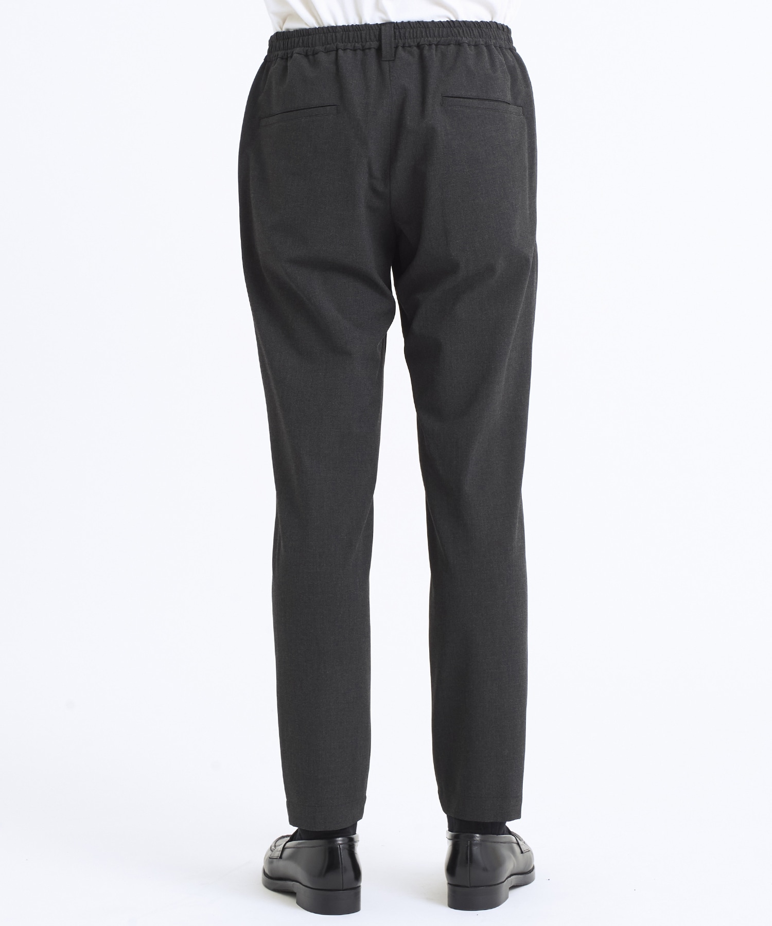 SUPER STRETCH 2タックイージーパンツ(1 DARK GREY): STUDIOUS: MENS 