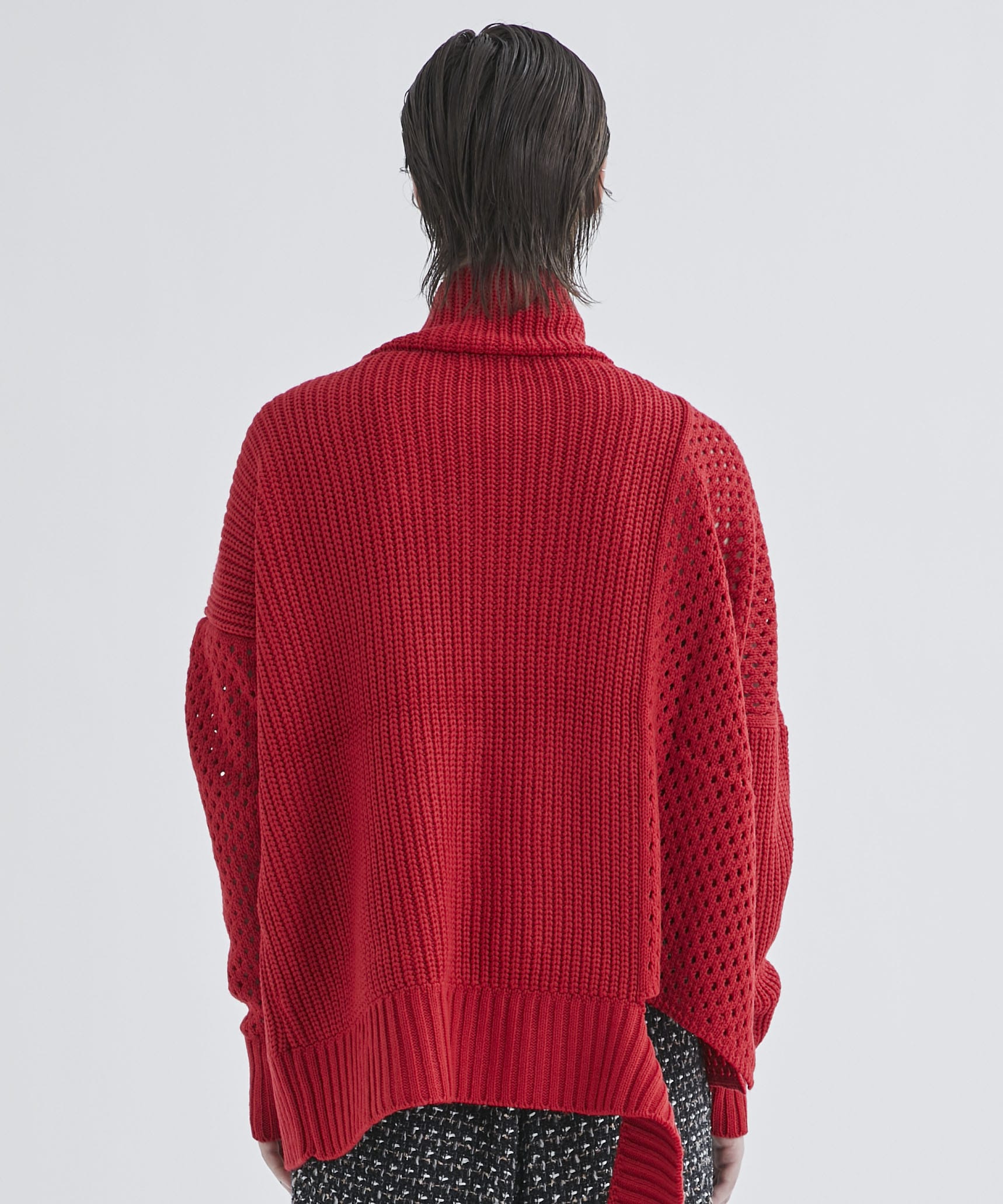 ANDREA&Co. COLOR SCHEME ASYMMETRY KNIT-