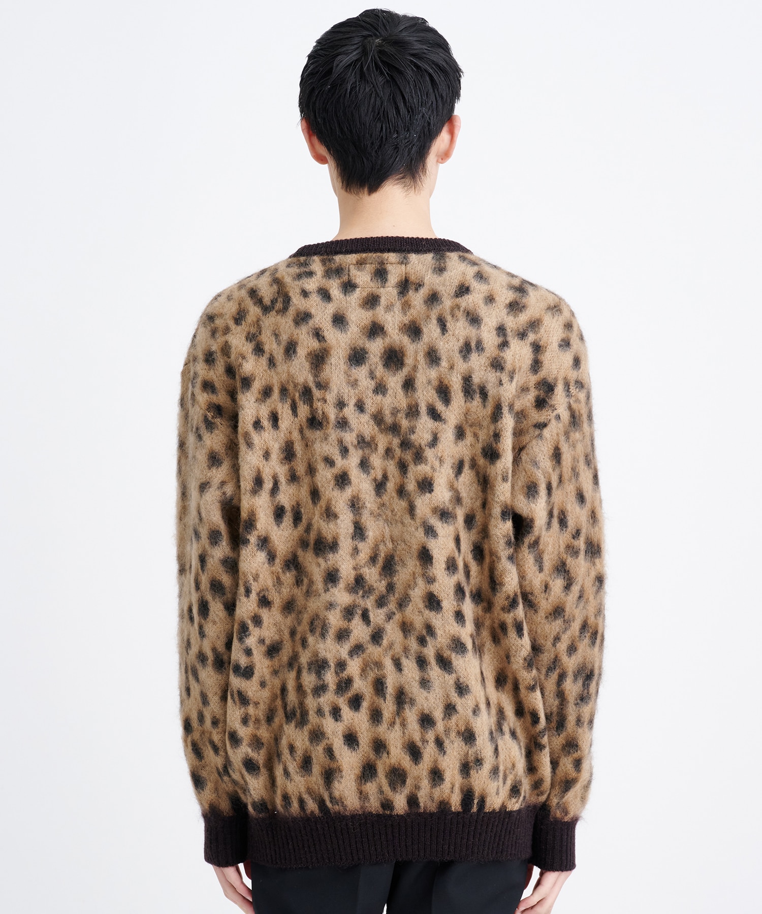 LEOPARD MOHAIR CREW NECK SWEATER ( TYPE-1 ) WACKO MARIA