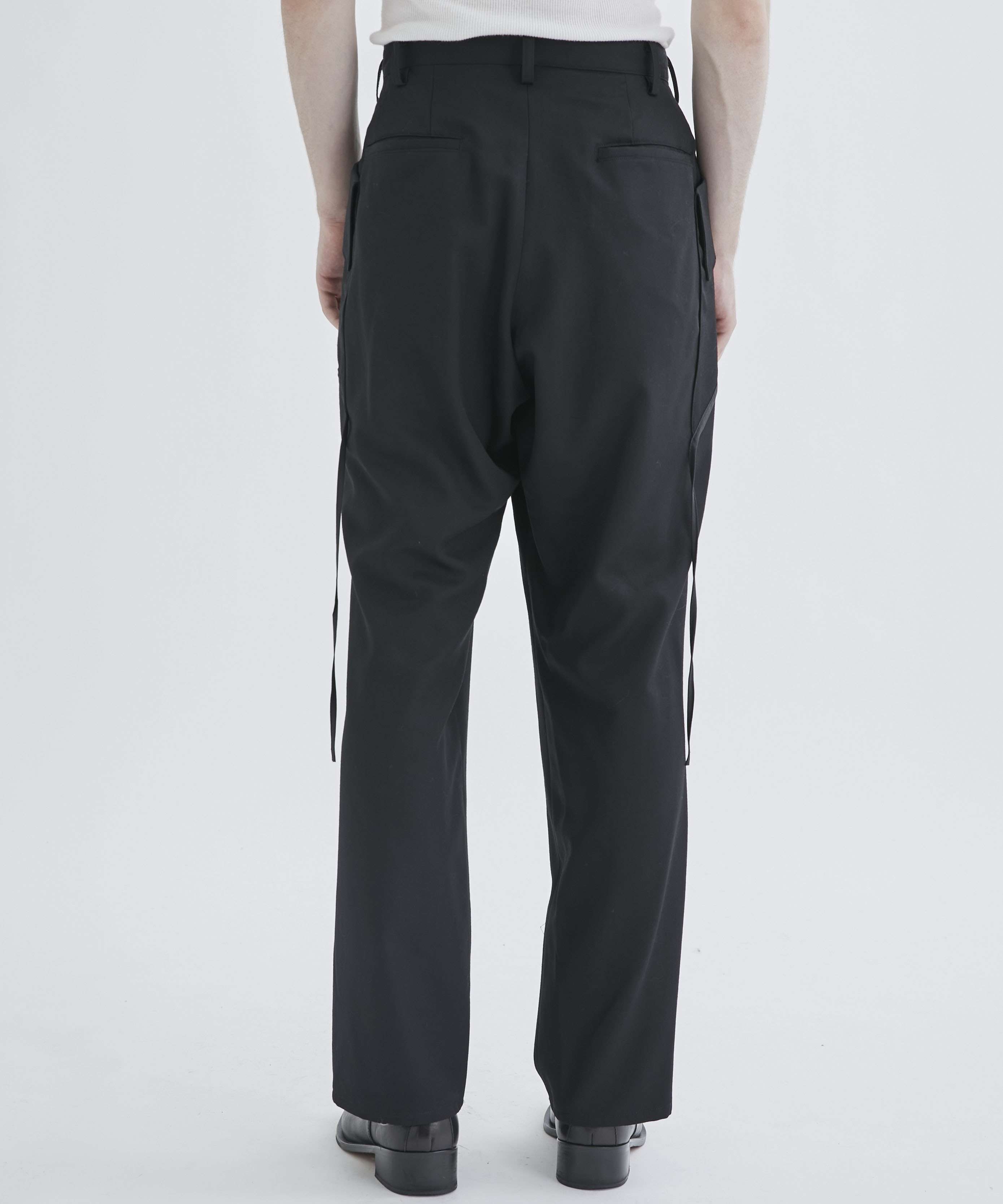 GABARDINE PIPING STRAIGHT PANTS｜sulvam