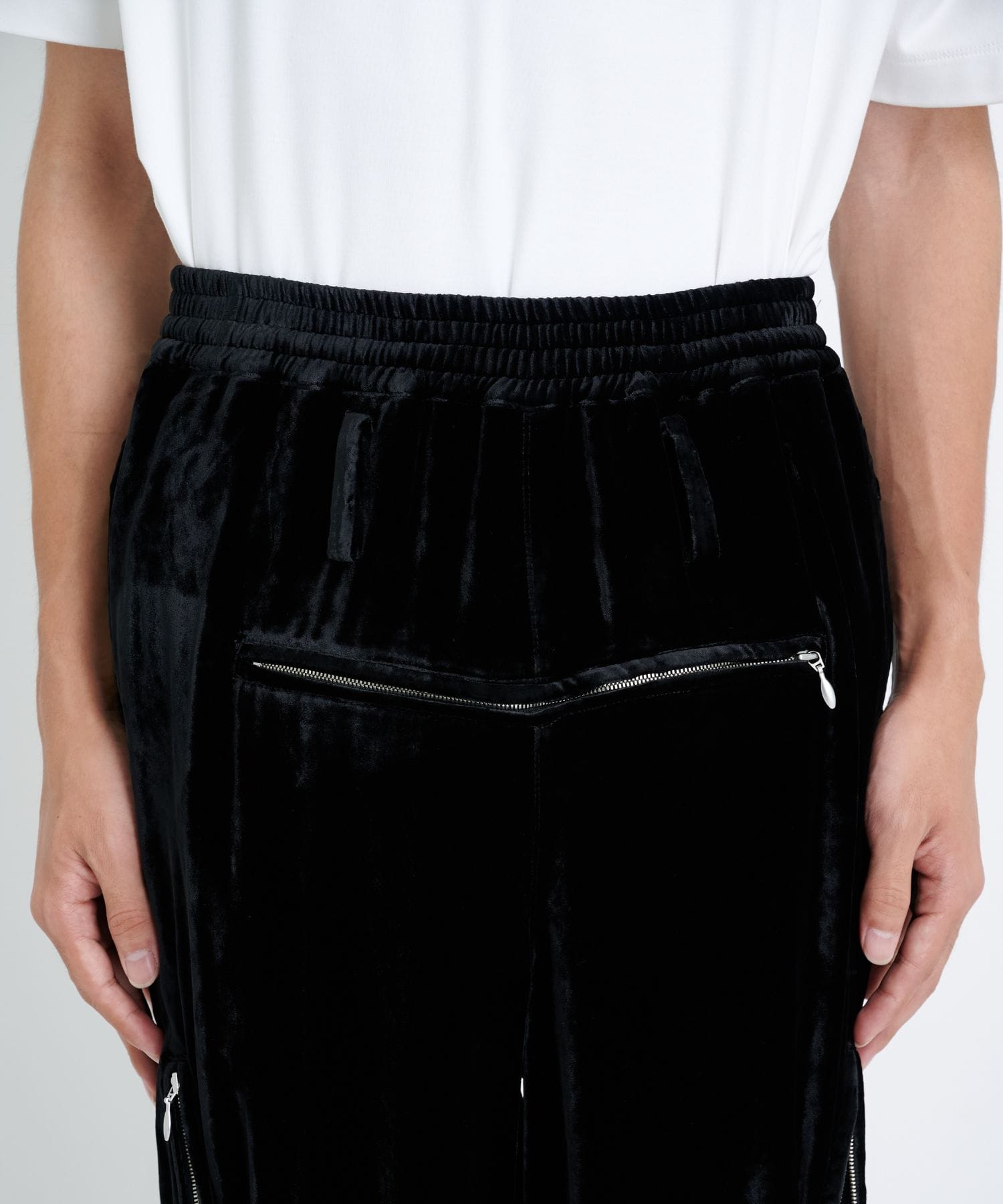 VELVET ZIPPER EASY PANTS｜MASU