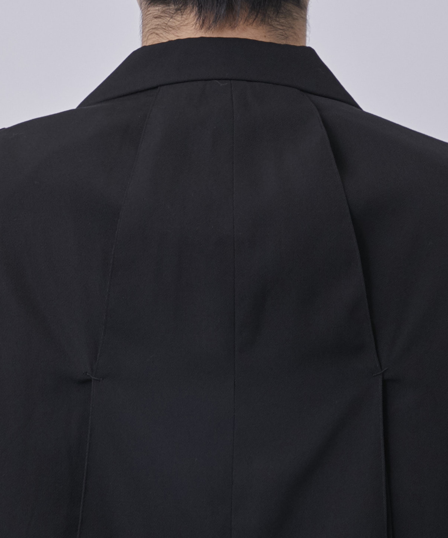 Pleat-detail single-breasted jacket KHOKI