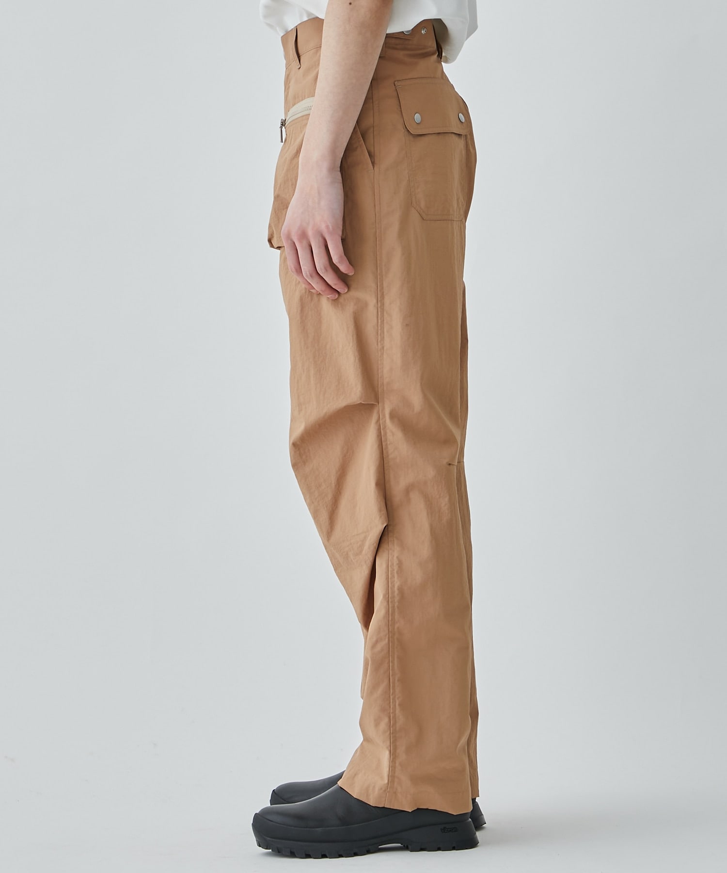 Cargo Pocket Nylon Wide Trousers MATSUFUJI