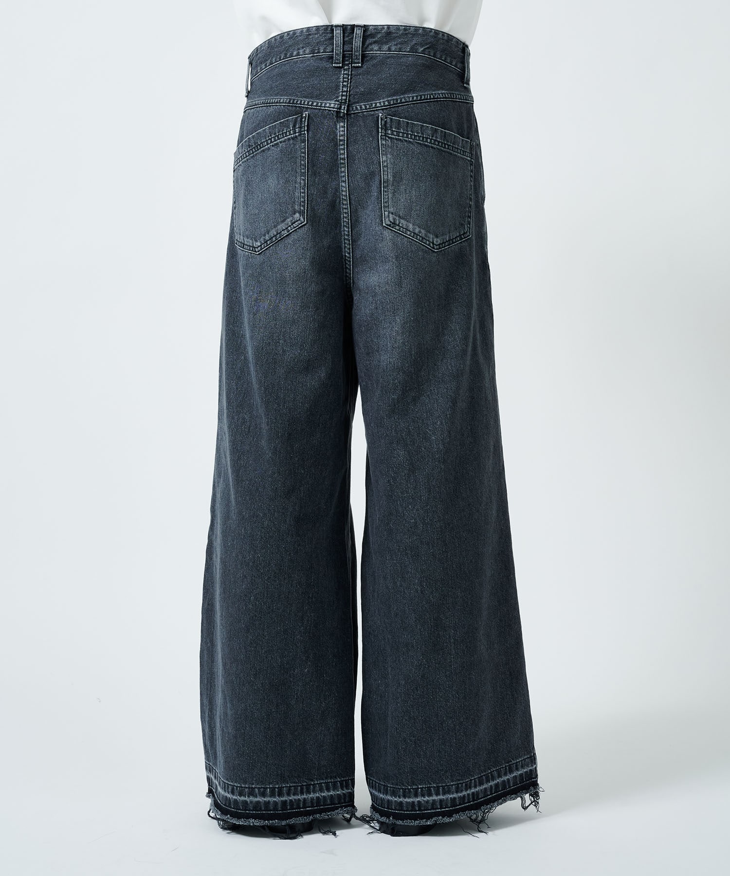 DAMAGE BAGGY DENIM PANTS JUHA