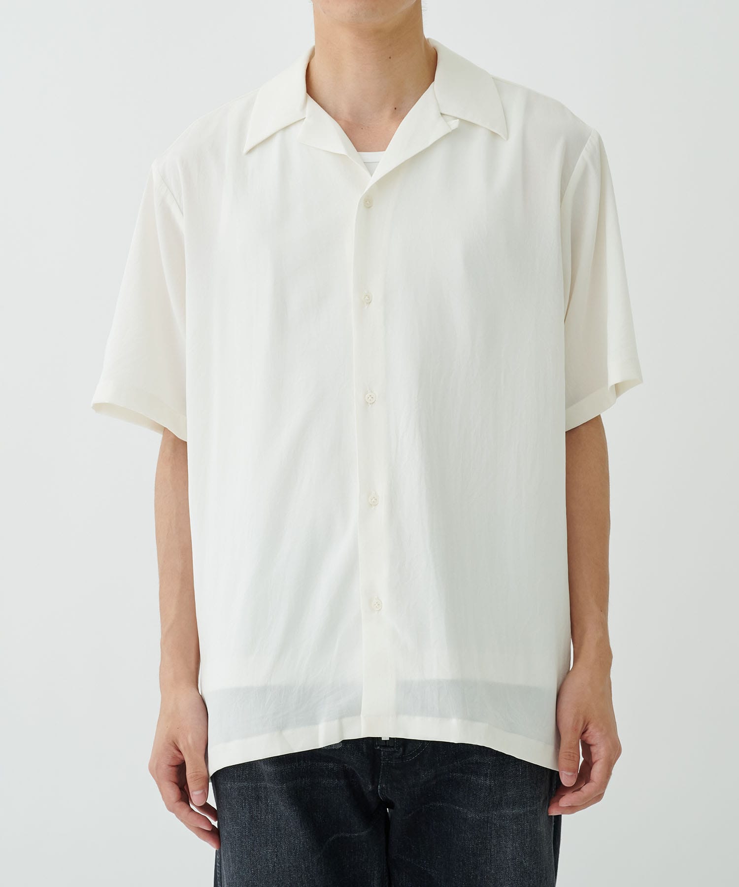 OPEN COLLAR S/S SHIRT RAINMAKER