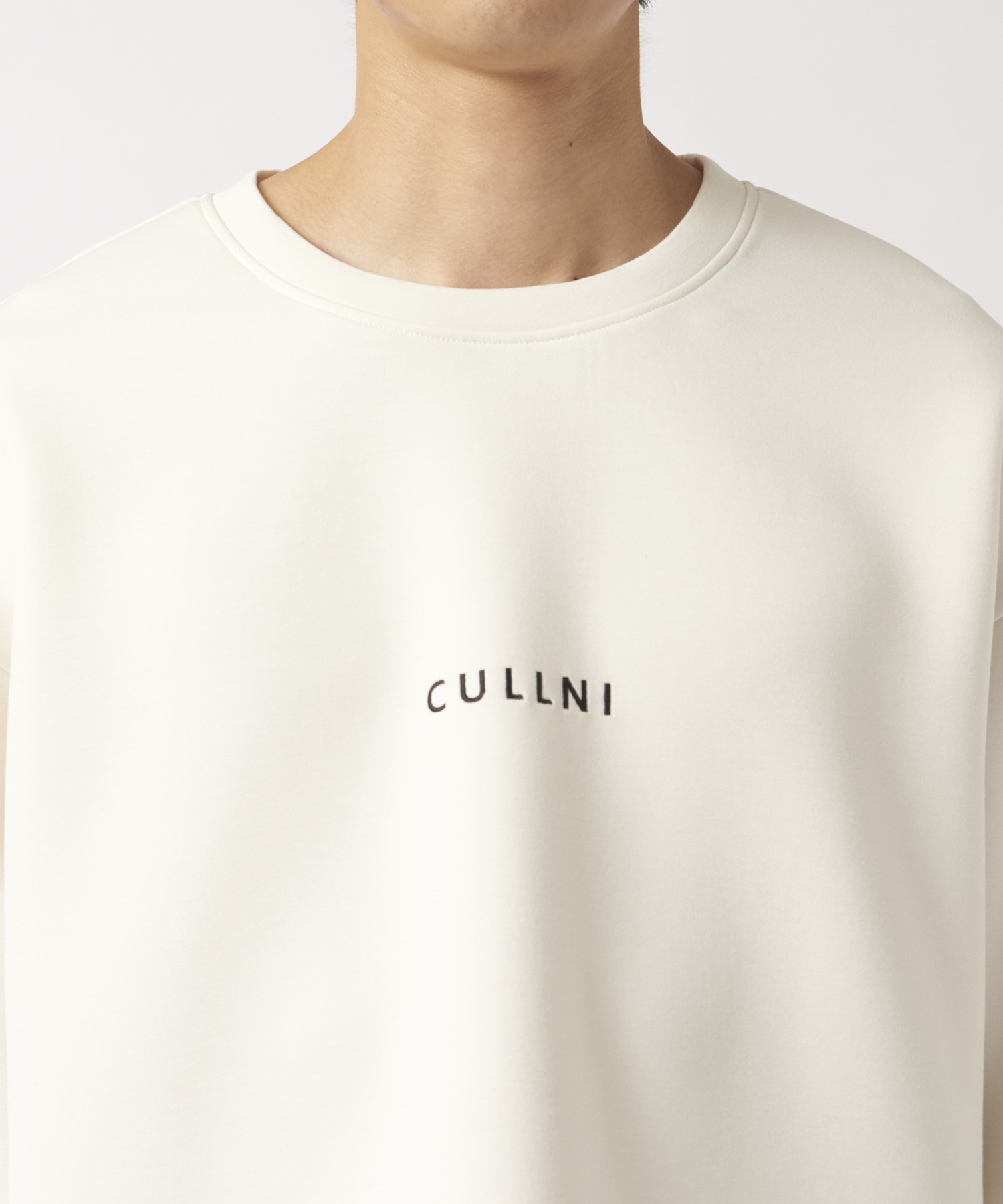 CULLNI Logo Embroidery Double Knit Pullover CULLNI