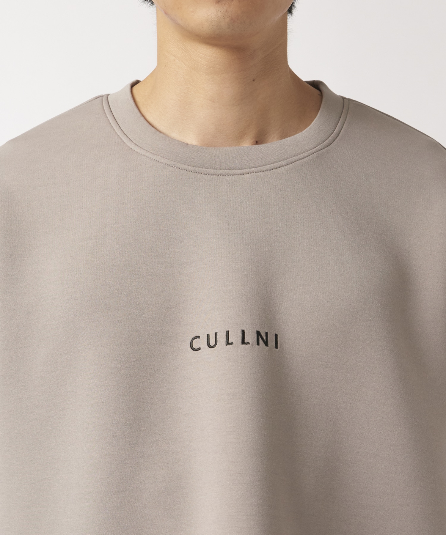 CULLNI Logo Embroidery Double Knit Pullover CULLNI