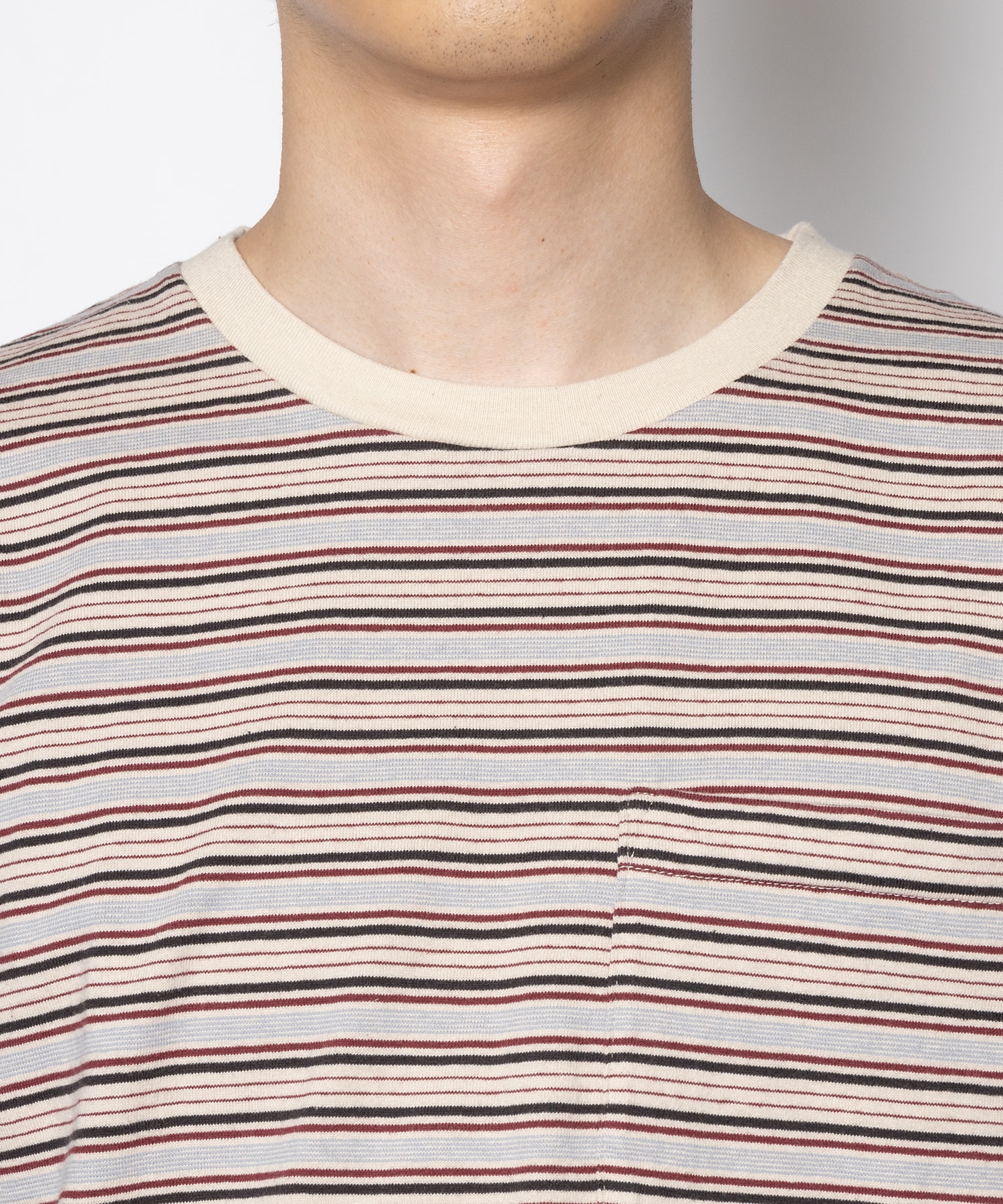 STRIPE LONG SLEEVE TEE SUGARHILL