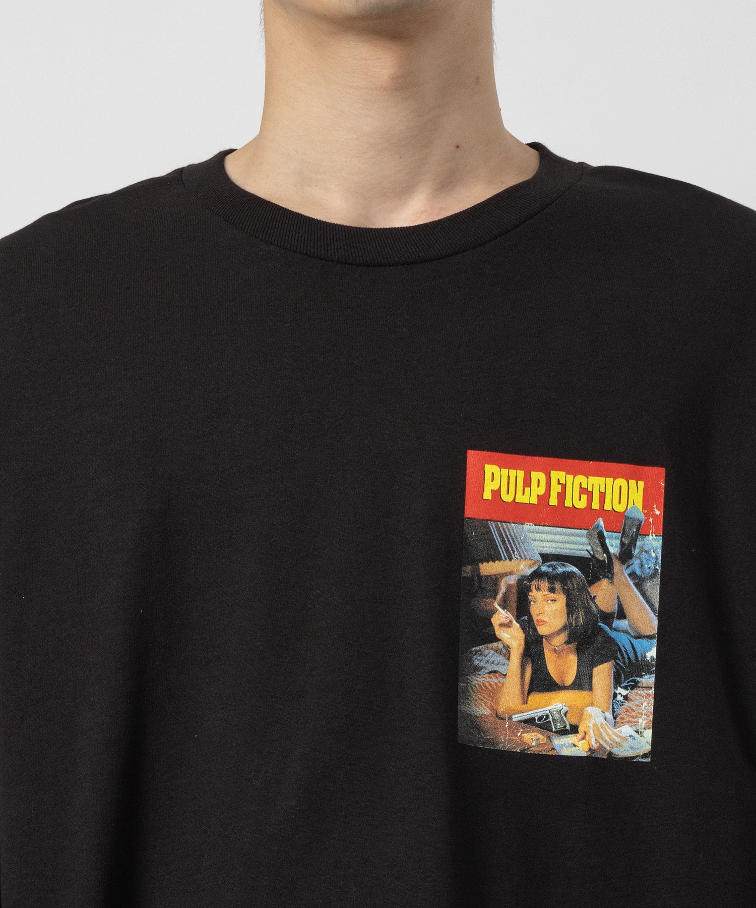 PULP FICTION / CREW NECK LONG SLEEVE T-SHIRT ( TYPE-3 ) WACKO MARIA