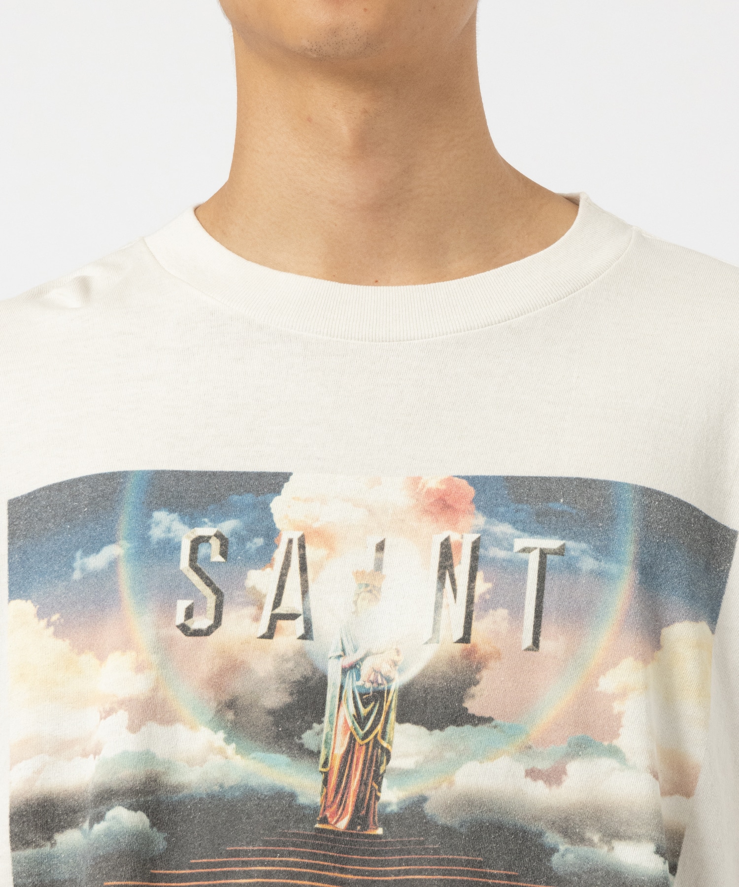 SM-YS1-0000-016/LS TEE/SAINT PICTURES/WH SAINT M××××××