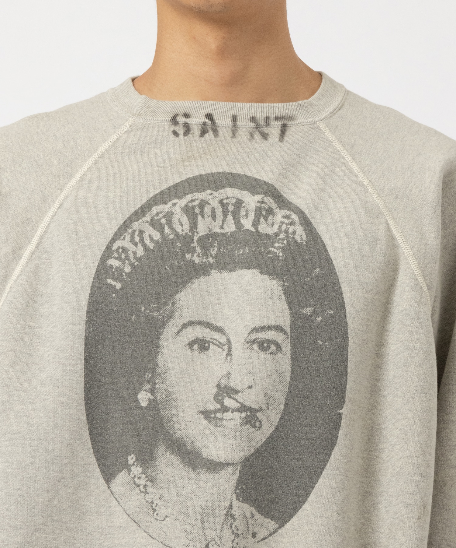 SM-YS1-0000-C23/SP_CREW SWT/QUEEN/GRAY SAINT M××××××