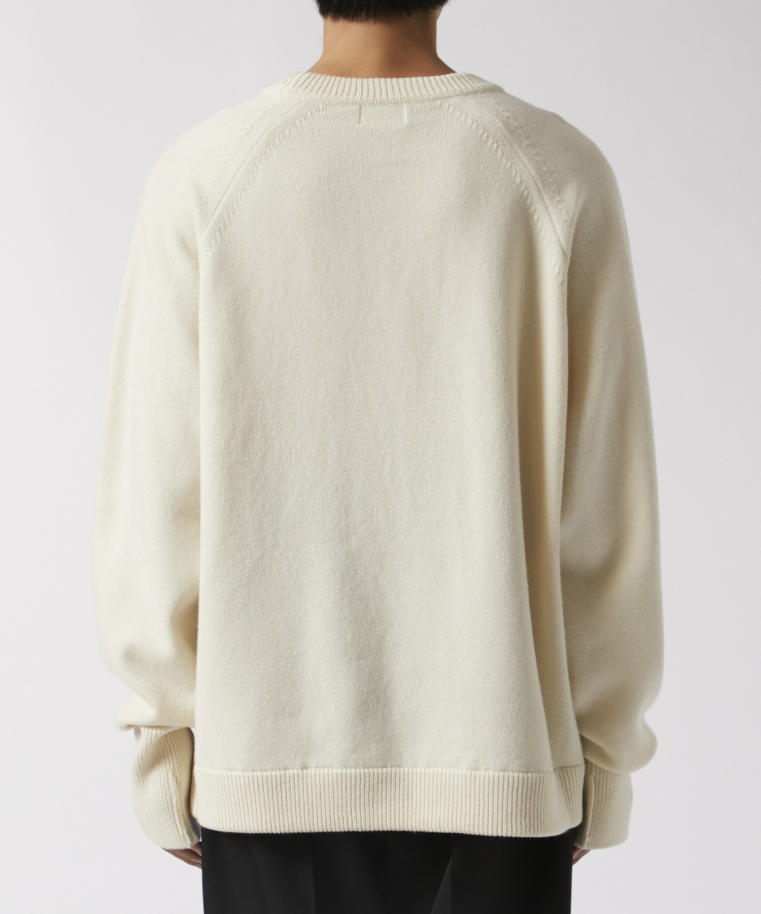 RERACS RAGLAN CREW NECK PULLOVER KNIT THE RERACS