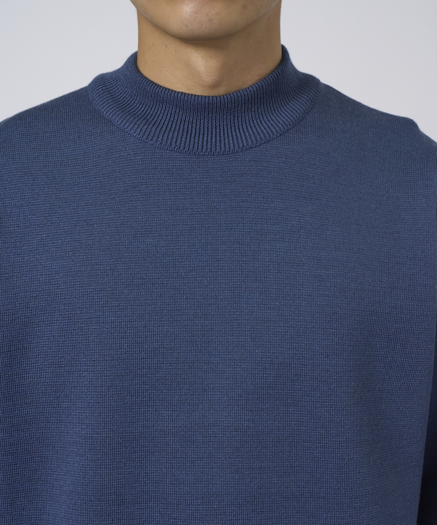 WOOL MILANO RIB MOCK NECK KNIT STUDIOUS