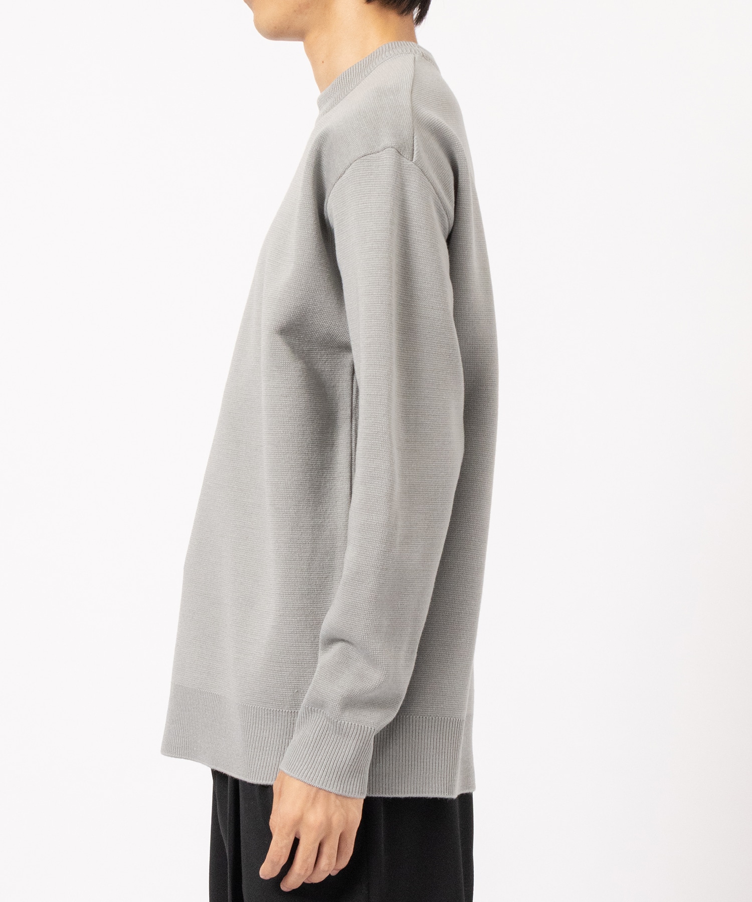 ×UT WOOL MILANO RIB CREW NECK KNIT STUDIOUS