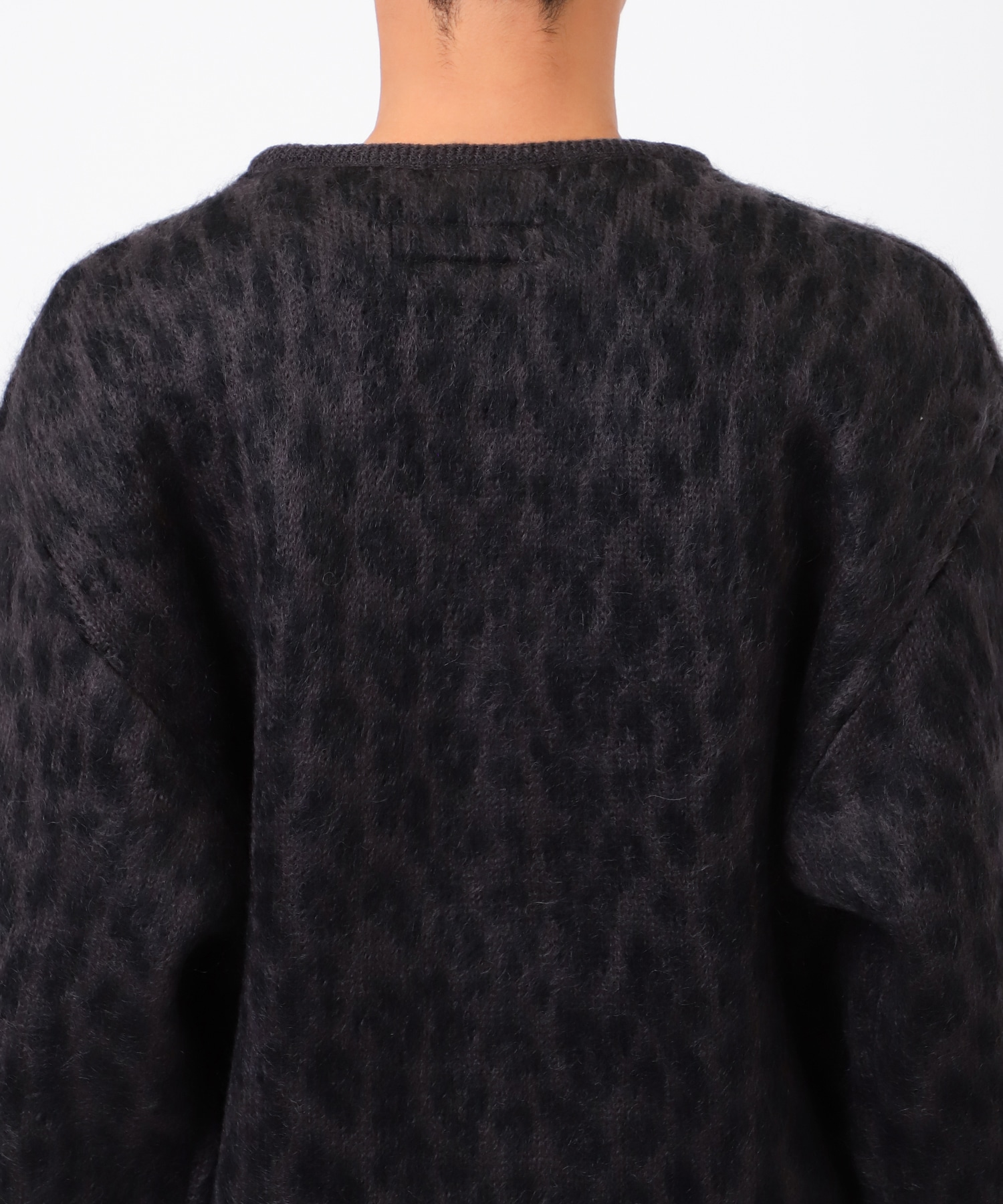 LEOPARD HEAVY MOHAIR CARDIGAN WACKO MARIA