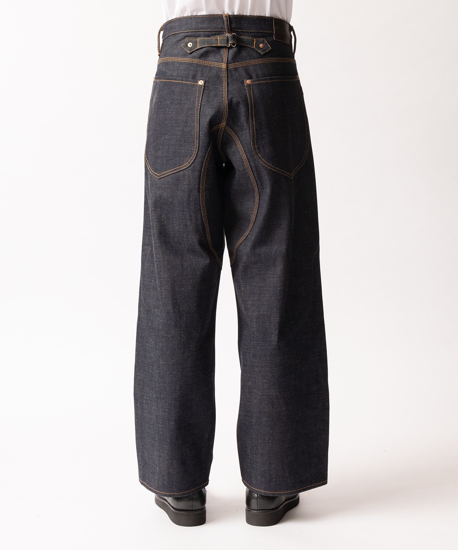 CLASSIC DOUBLE KNEE DENIM PANTS SUGARHILL