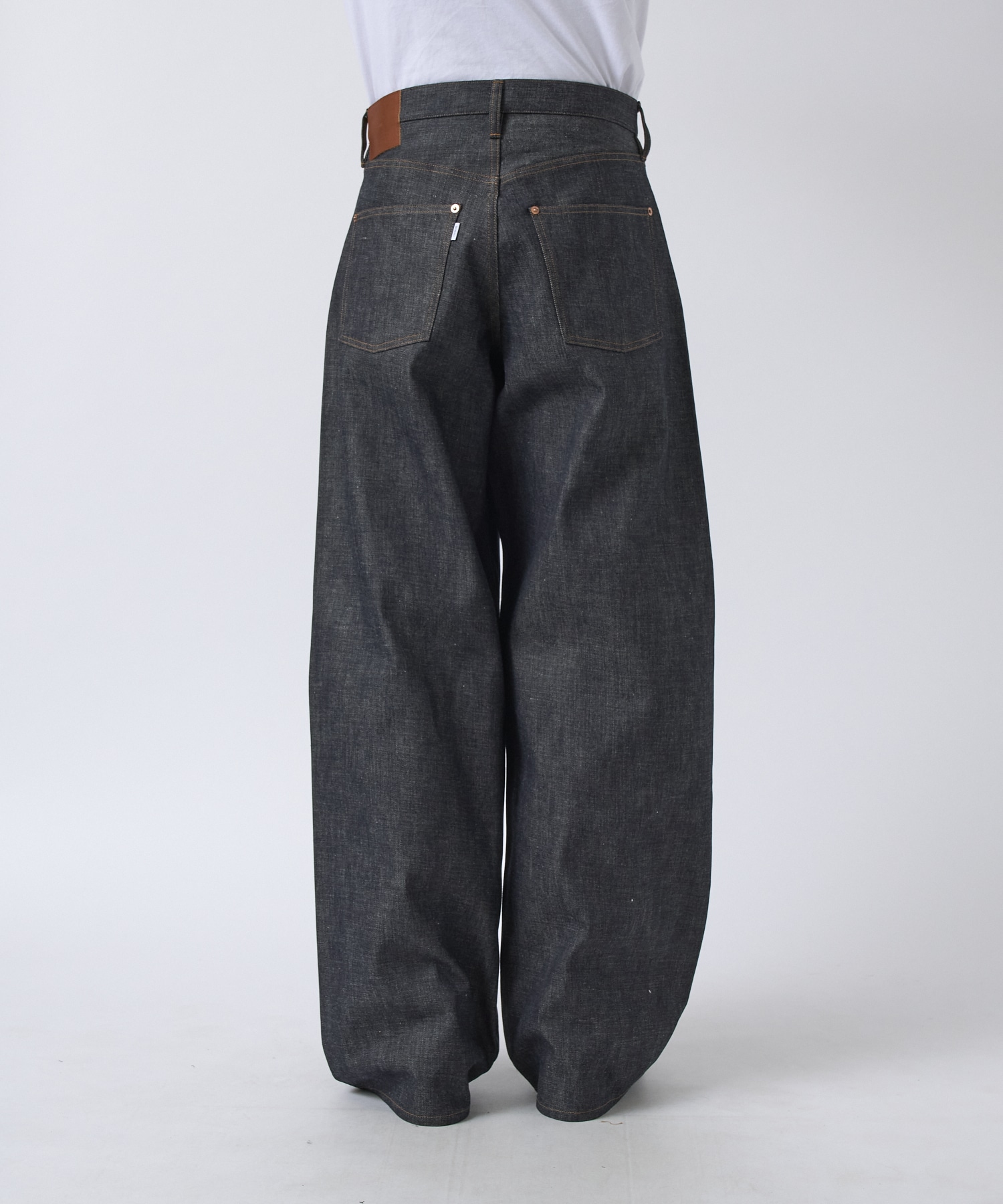 MODERN DENIM TROUSERS WIDE CUT SUGARHILL