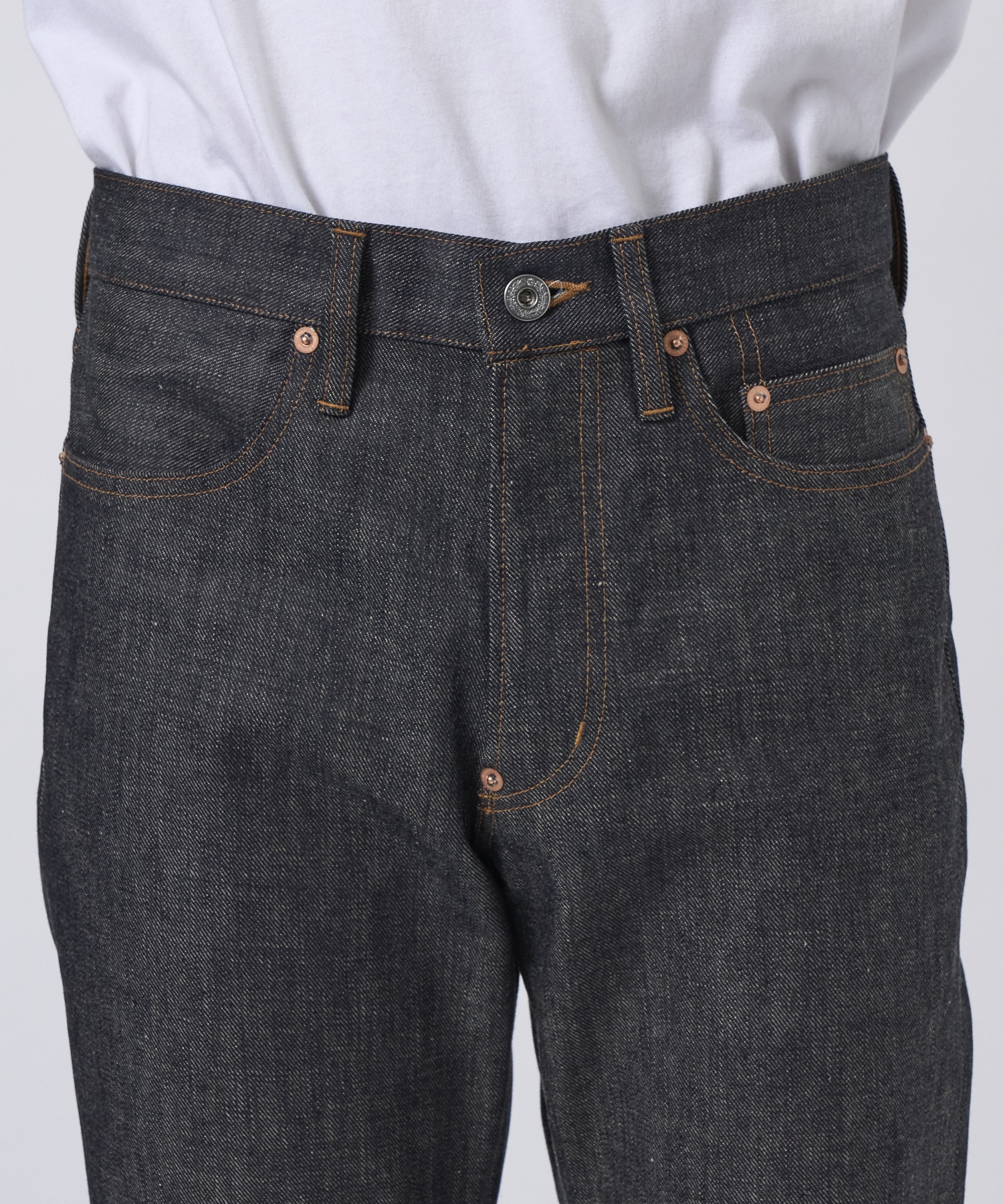 MODERN DENIM TROUSERS FLARED CUT SUGARHILL