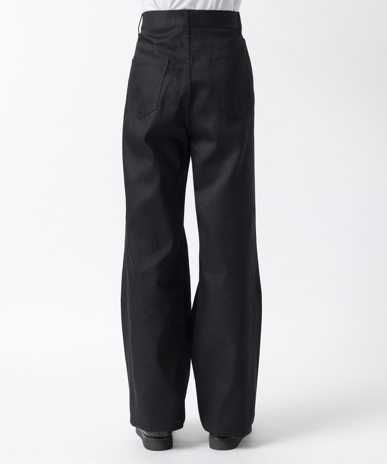 RIGID DENIM WIDE PANTS JOHN LAWRENCE SULLIVAN