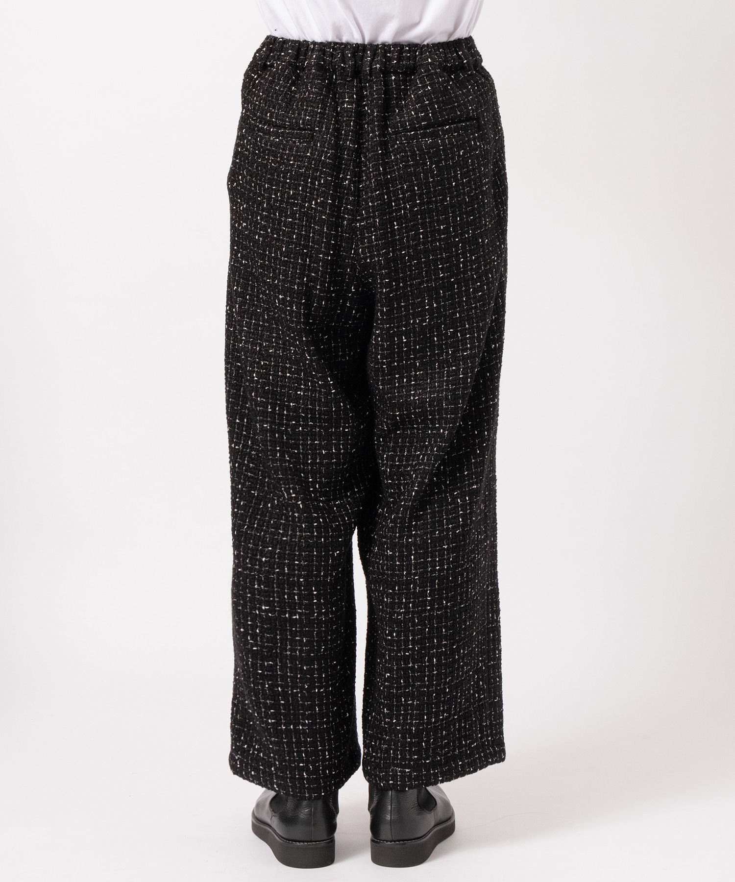 別注 2TUCK WIDE TWEED PANT JUHA